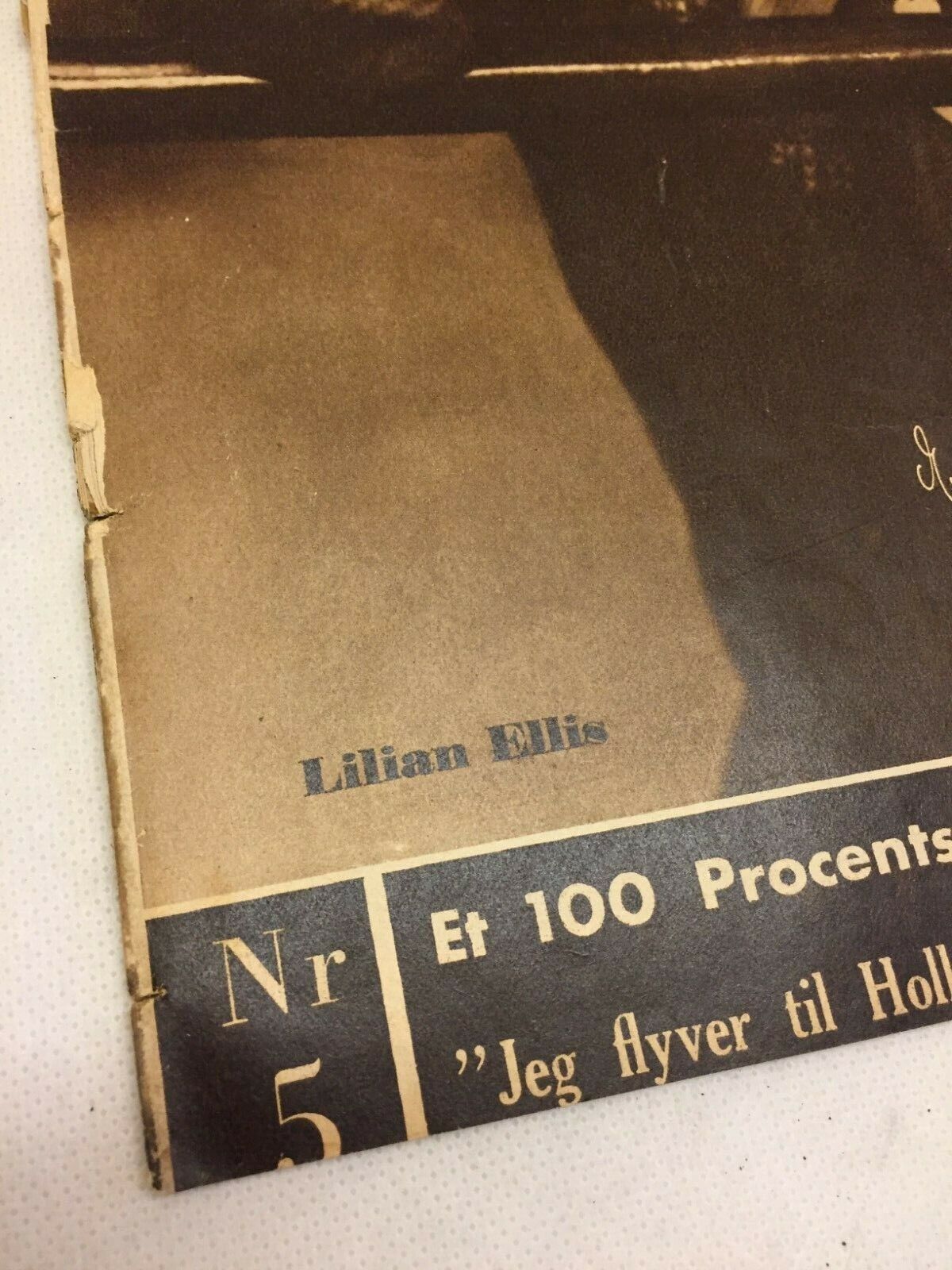 Lilian Ellis Complete Antique Vintage Danish Magazine 1935 Filmjournalen