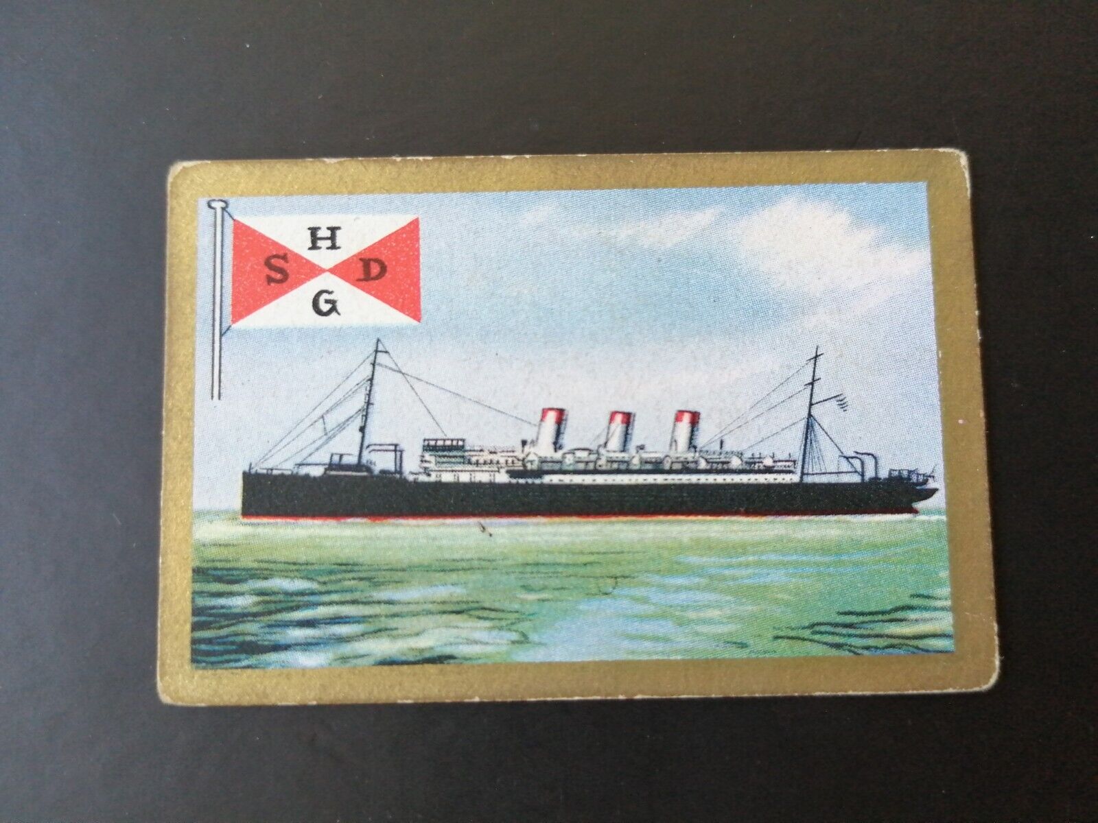 German SABA tobacco ship trading card 1931-33No 37 "Cap Polonia" Hamburg