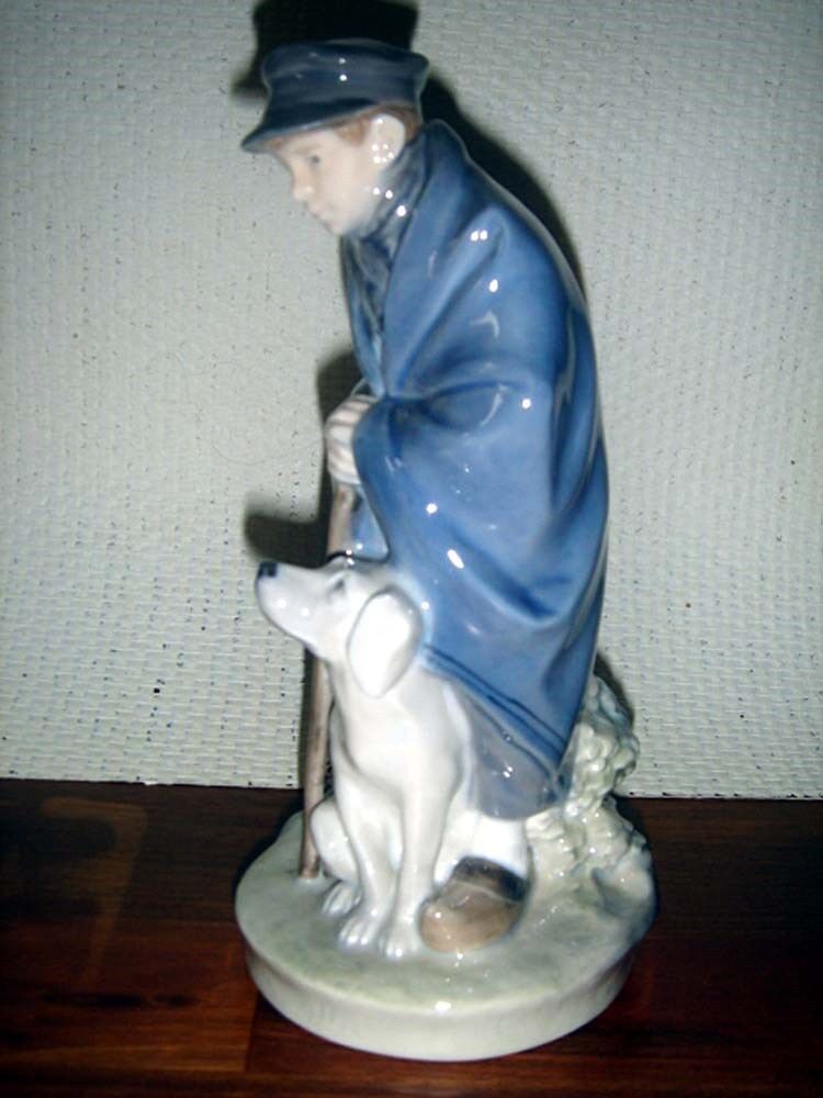 SHEPHERD WITH DOG by Chr Thomsen for ROYAL COPENHAGEN # 782 FIRST CLASS