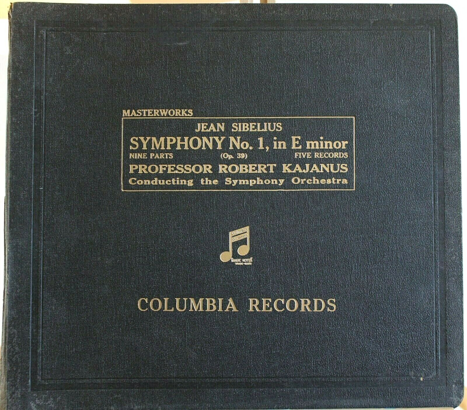 Kajanus Sibelius (Symphony 1) Col LX 65-9 (5) orig album NM(-) tiny mark