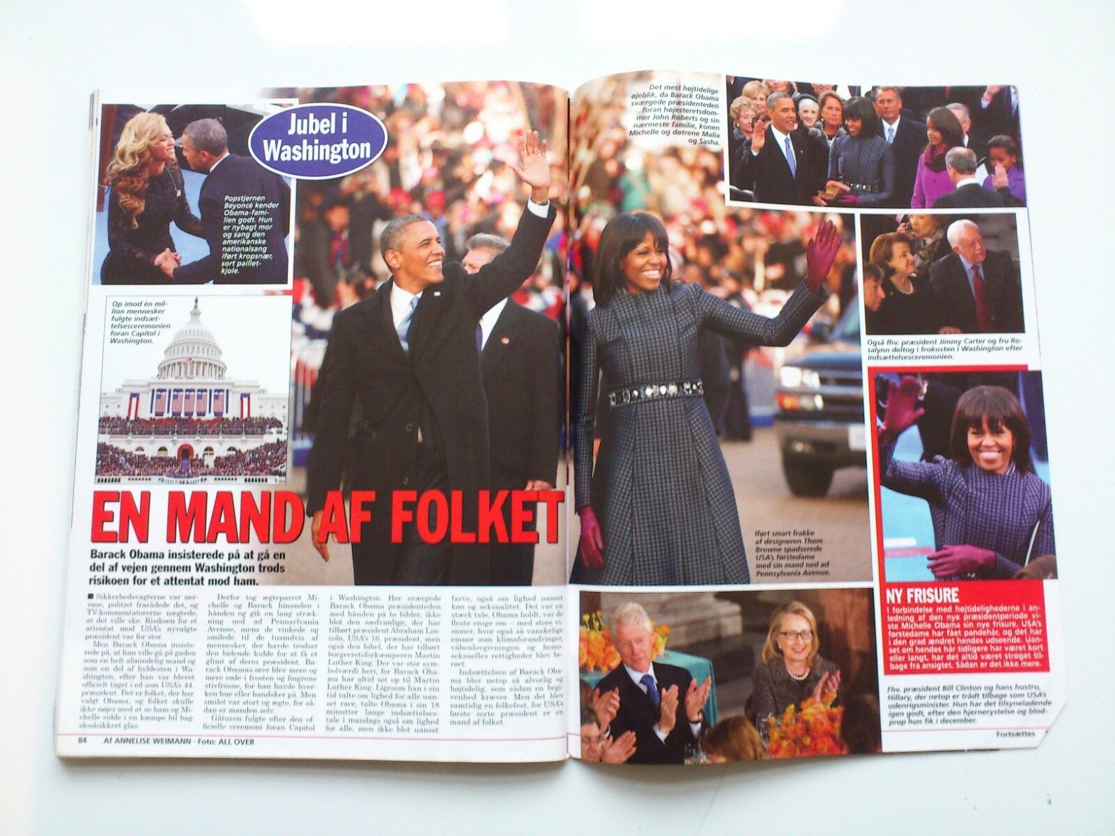 Danish magazine "Billed Bladet" Royals/Film/Tv stars No 4/2013President Obama