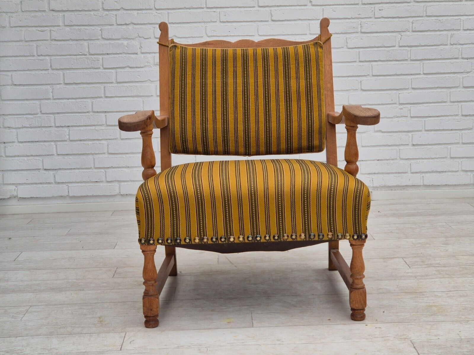 1960s Danish lounge chair original very good condition furniture wool oak