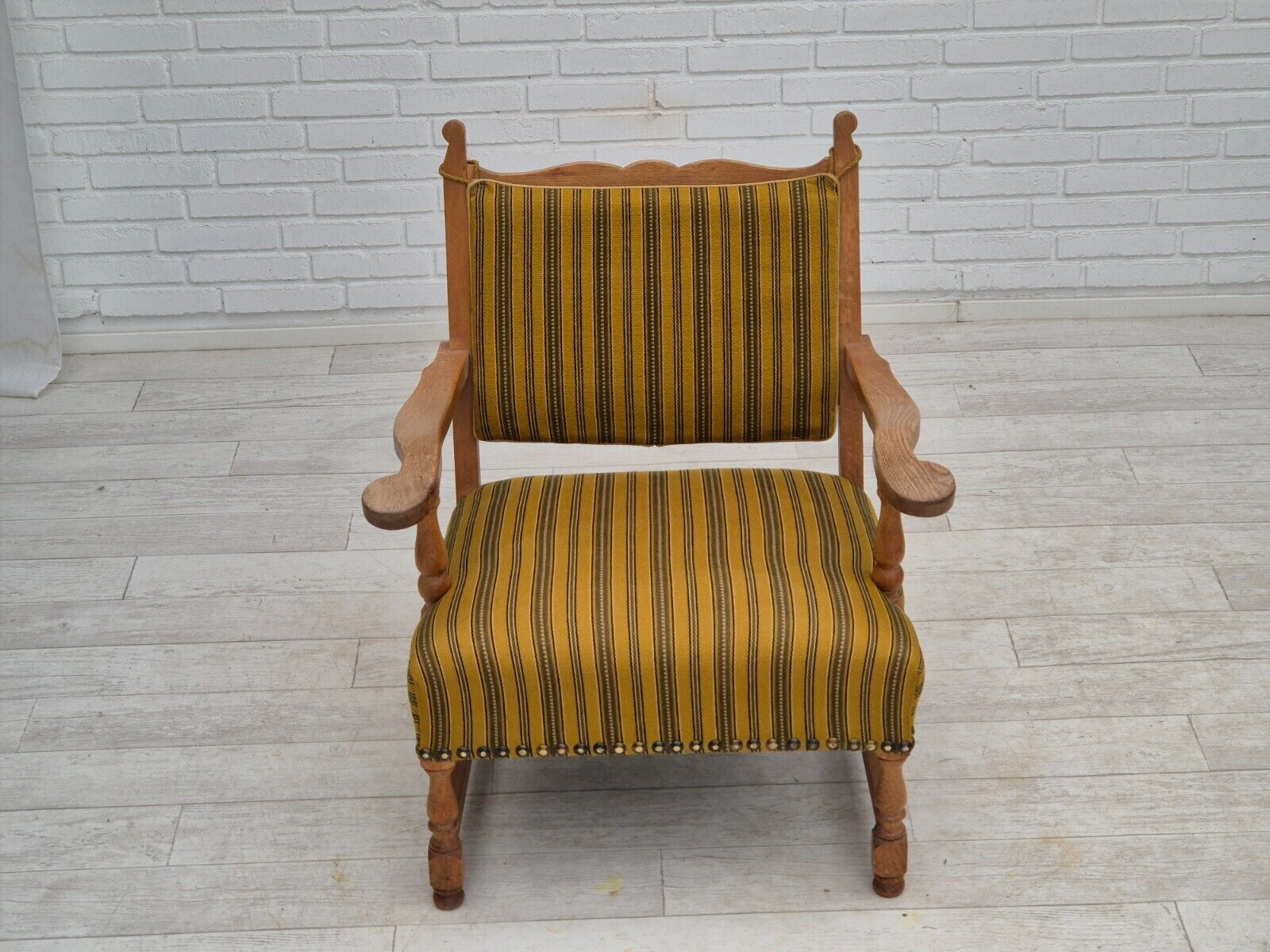 1960s Danish lounge chair original very good condition furniture wool oak