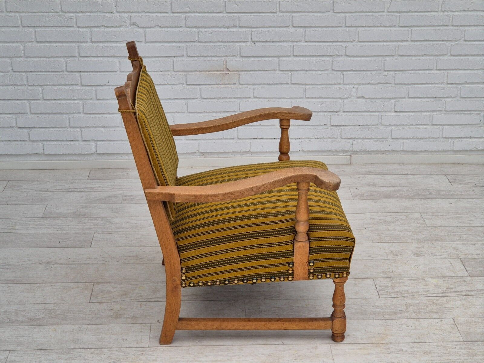 1960s Danish lounge chair original very good condition furniture wool oak