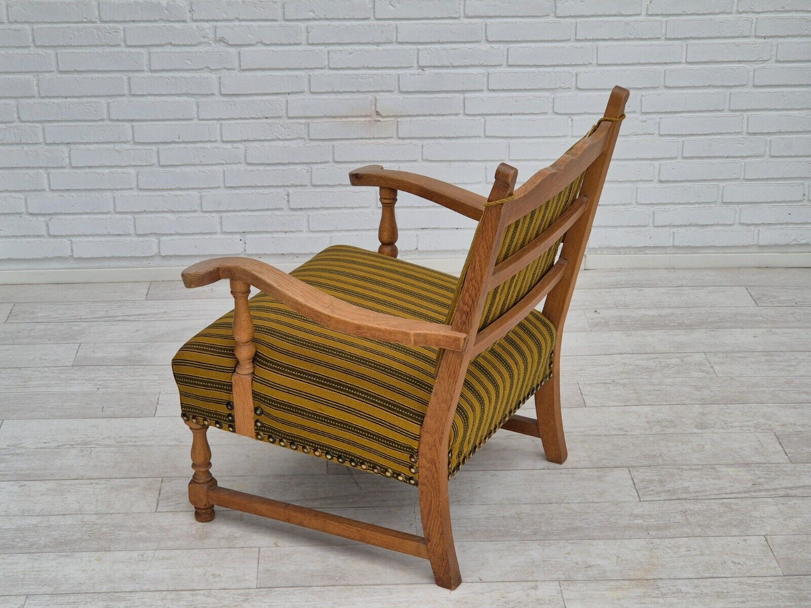 1960s Danish lounge chair original very good condition furniture wool oak