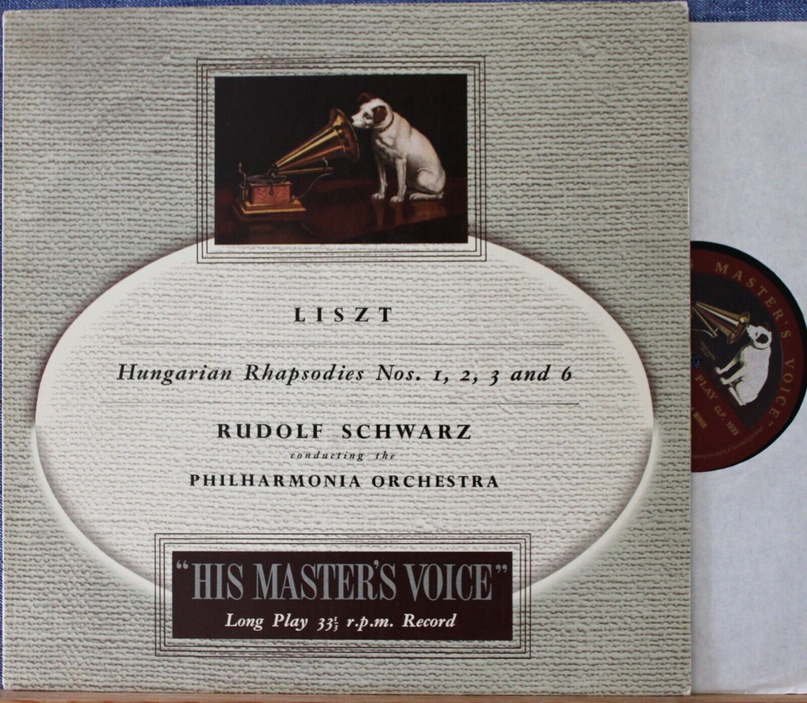 Schwarz Liszt (Hungarian rhapsodies 12 3 6) HMV CLP 1013 NM(-)