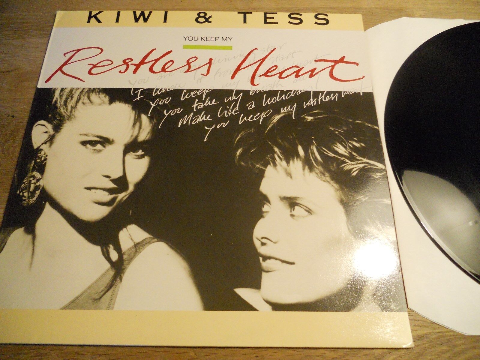 KIWI  TESS "YOU KEEP MY RESTLESS HEART" 2 SONGS 12" MEGA ITALO HIT NCB DENMARK*