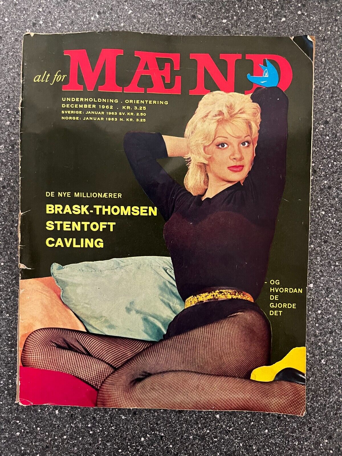 Alt for Mænd Vintage Danish Men's Magazine December 1962 | Rare Pinup  Ads