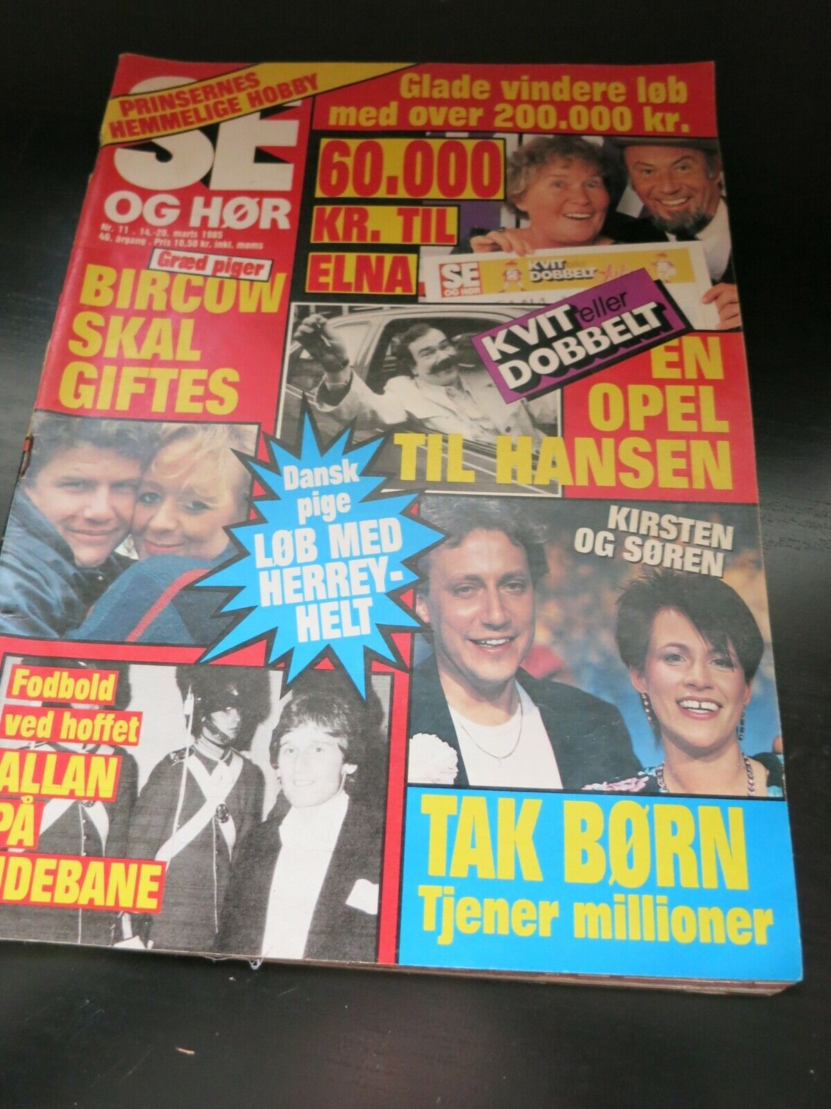 Danish Magazine 1985 HERREY'S  Sophia Loren KIM LARSEN AA31