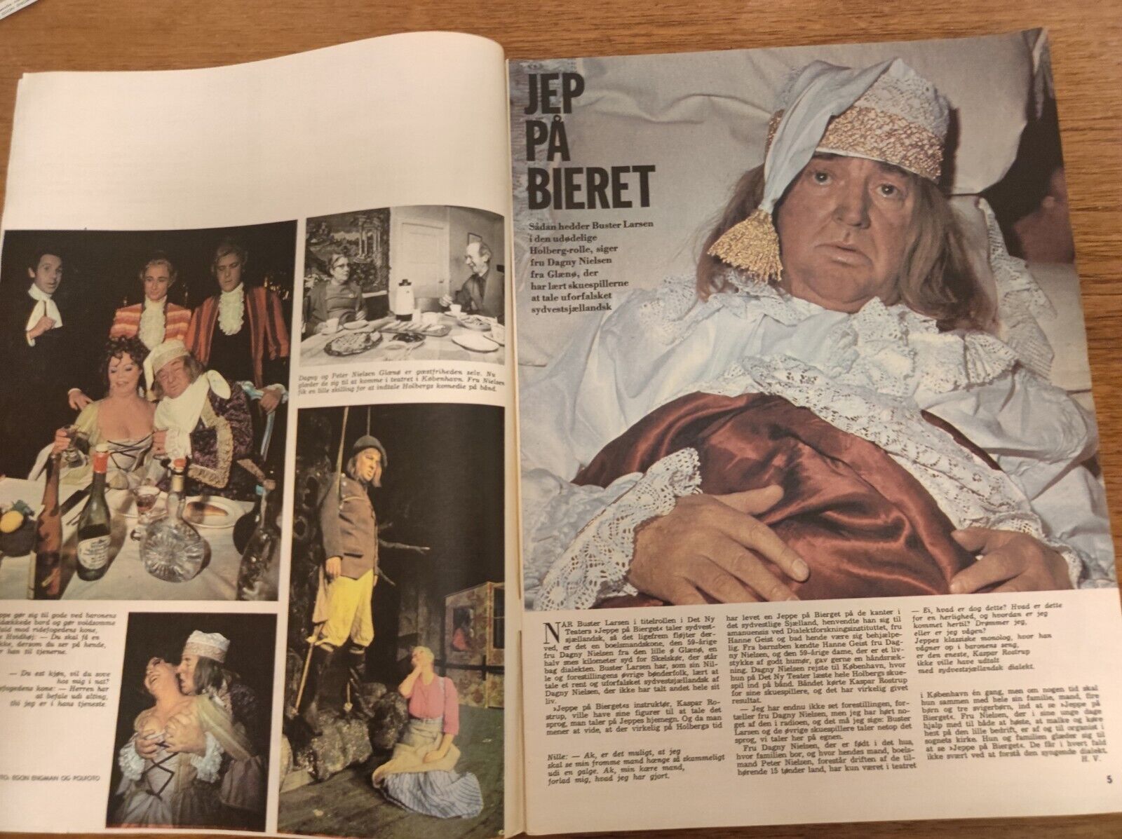 SUSSE WOLD Dirch Passer BUSTER LARSEN Queen Paola LIZ TAYLOR 1971 Magazine BB127