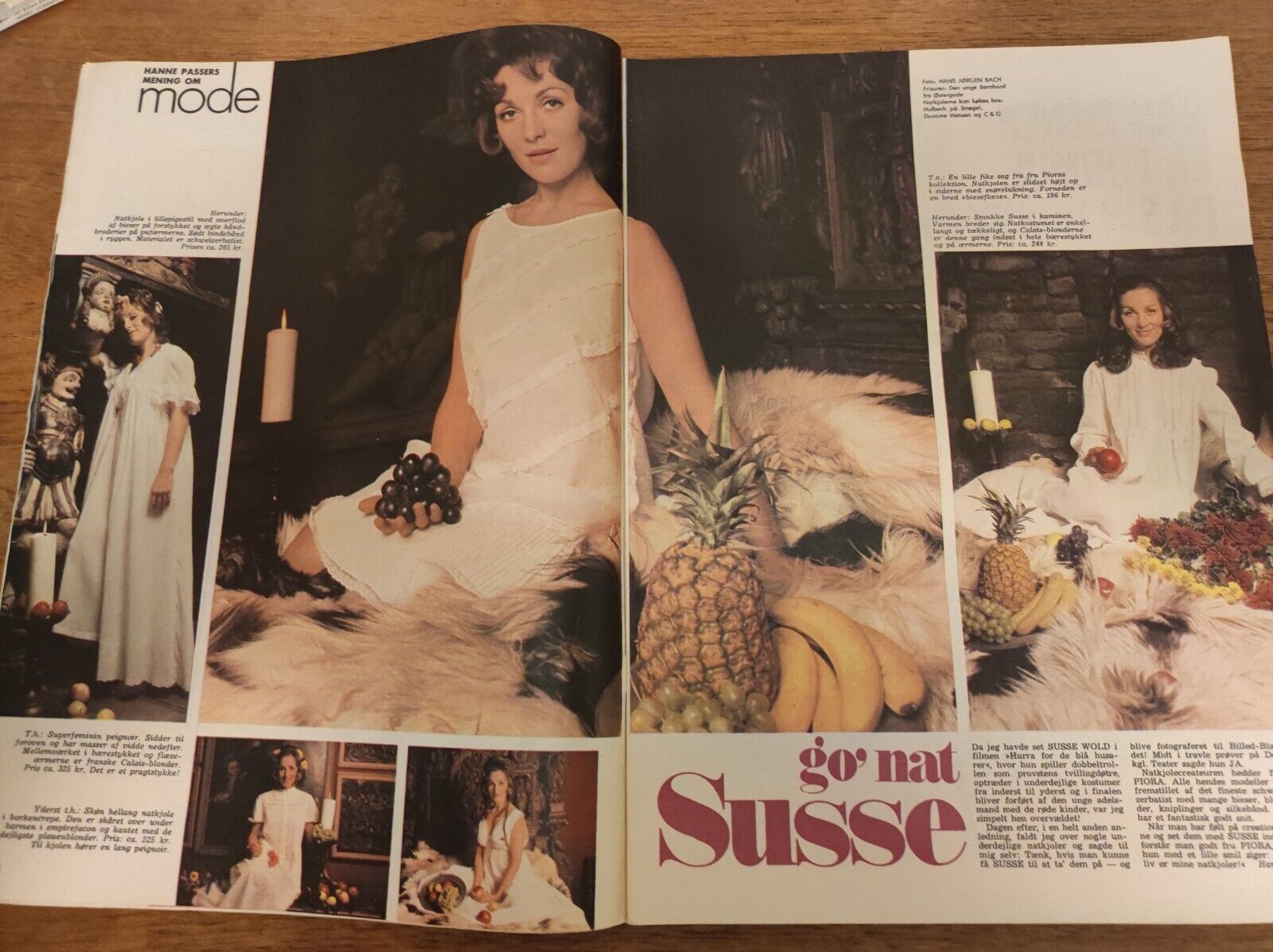 SUSSE WOLD Dirch Passer BUSTER LARSEN Queen Paola LIZ TAYLOR 1971 Magazine BB127