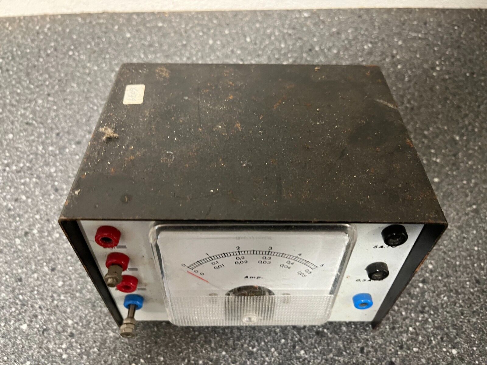 Vintage Analog Ammeter Lab/Educational Equipment from Randers Realskole Denmark