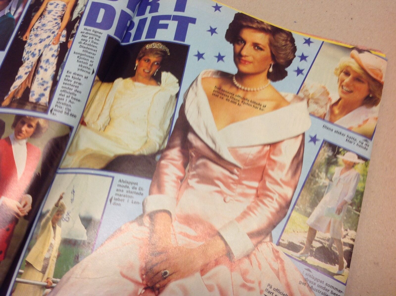 Princess Diana Lady Di + Robert De Niro Back Danish Magazine 1988 "Se og Hoer"