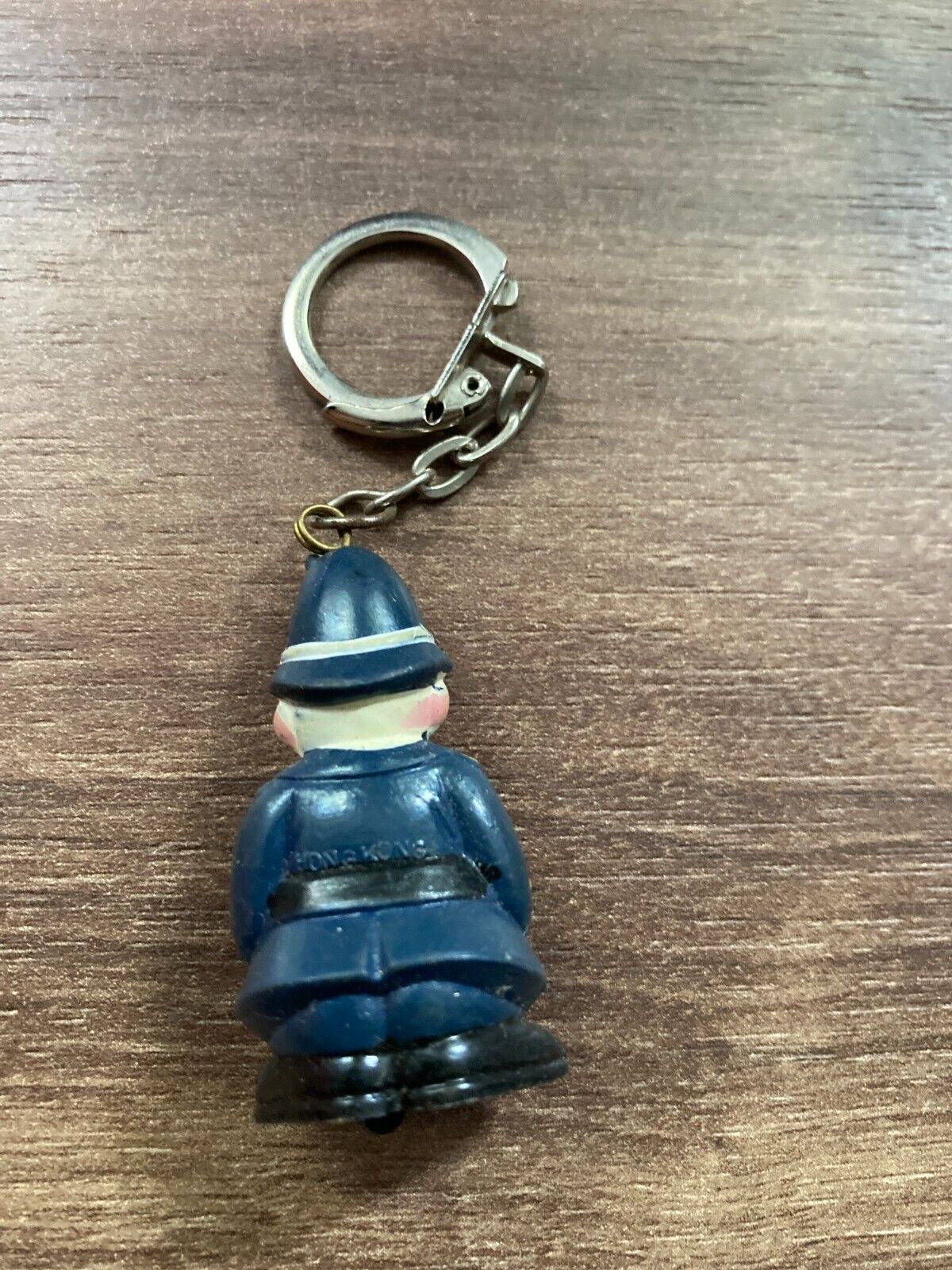 Vintage Hong Kong Policeman Keychain - Collectible Figurine Keyring