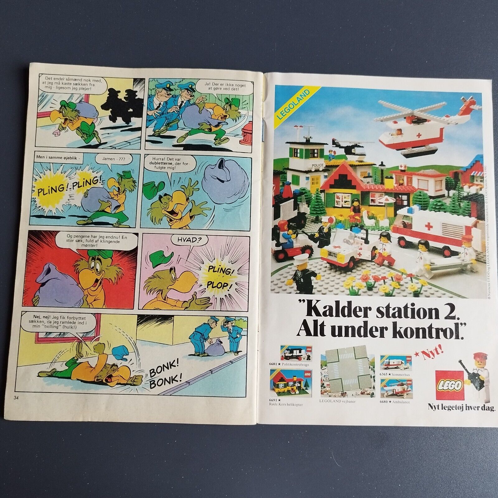 Lego ad  in a Danish "Donald Duck" mag. no 11 / March 1981