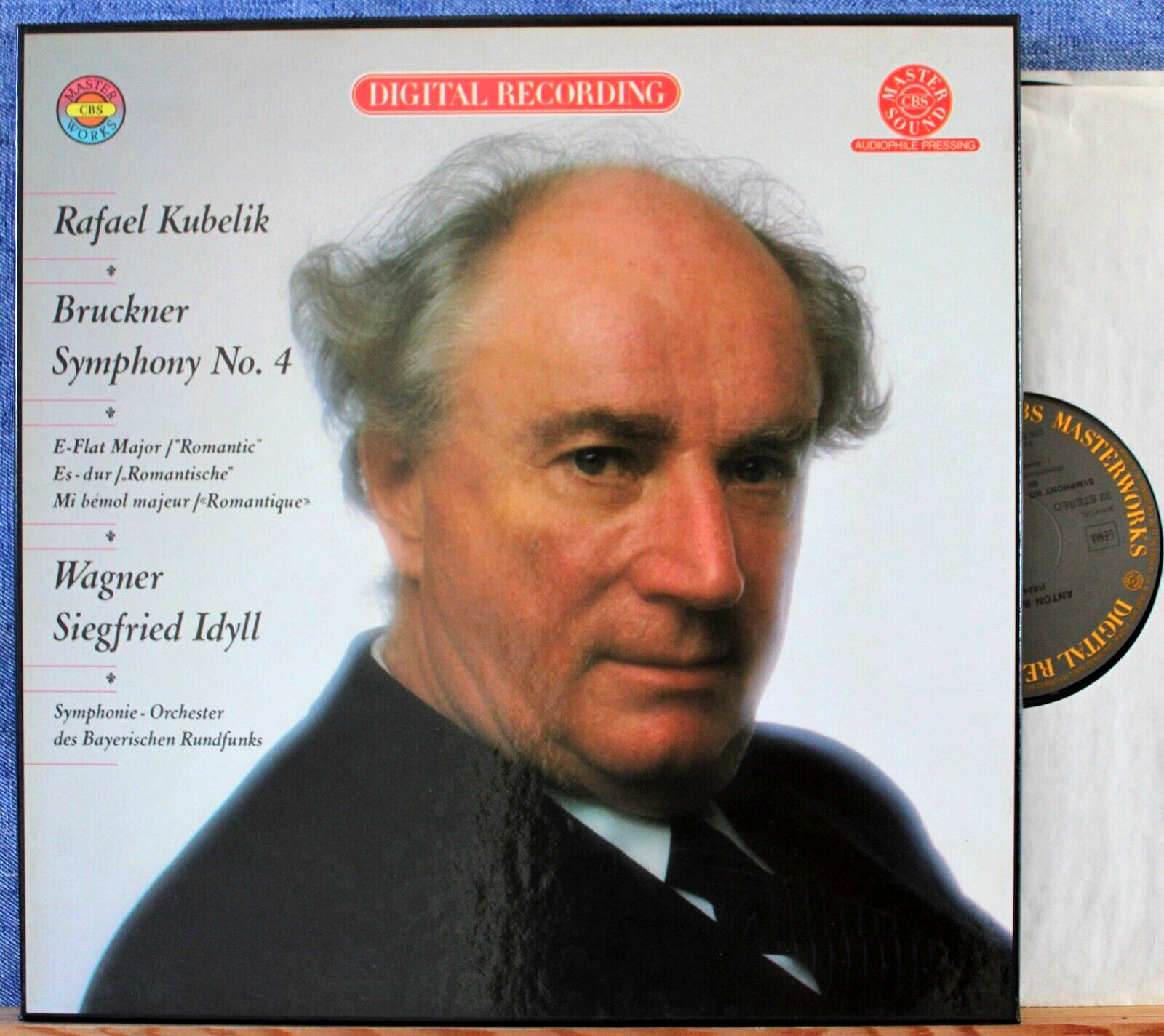 Kubelik Bruckner (Symphony 4) + Wagner (Siegfried Idyll) CBS 35915 (2) Box dig