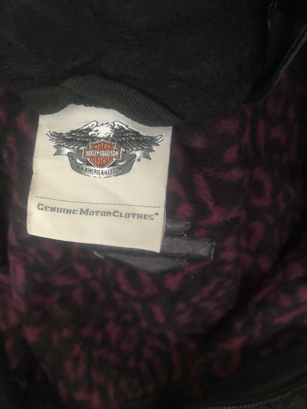 Harley Devidson Womans Jacket in Purple Leopart Print