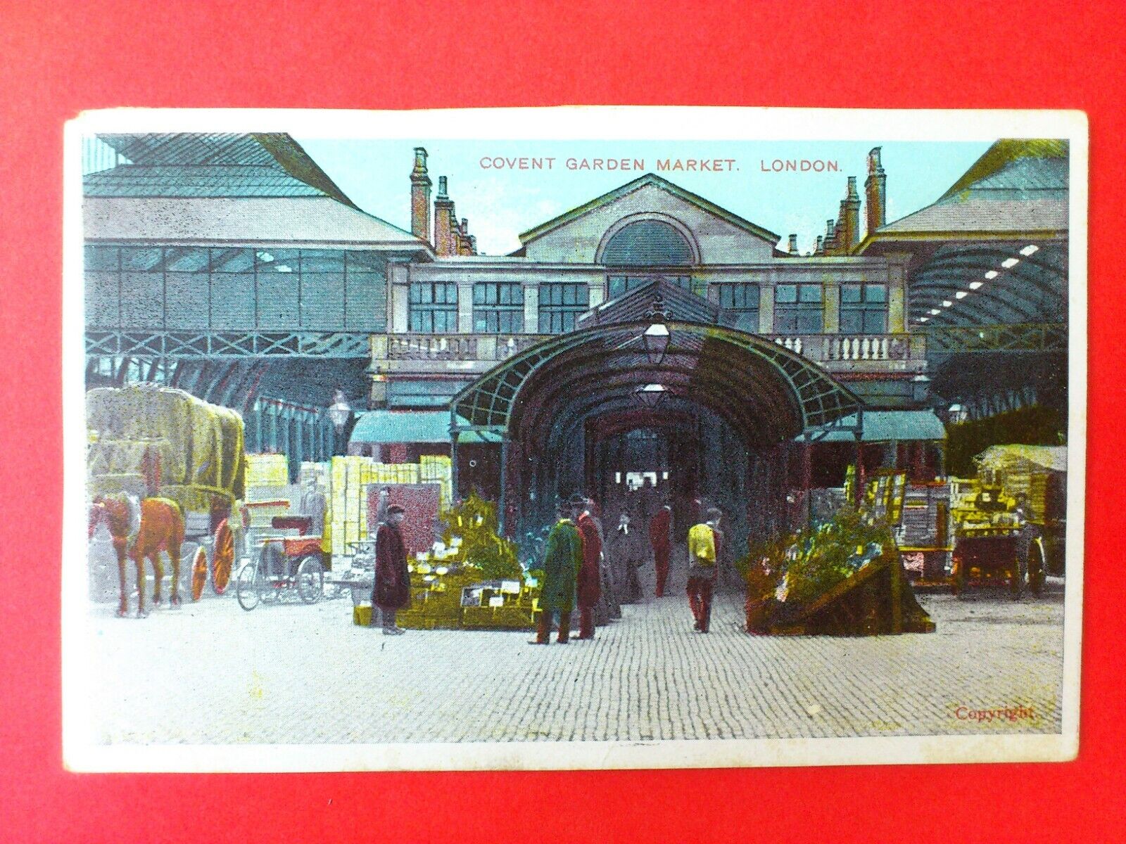 Antique PostcardUKLondonCovent Garden Marketca 1910 Unposted