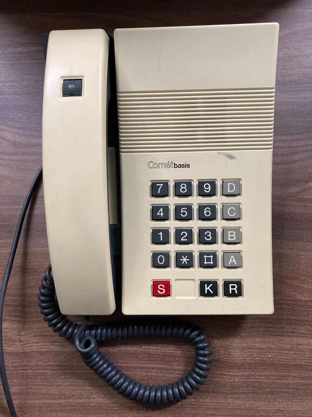 Kirk Comet Basis Digitel 2000 Danish White/Beige 1980s Desk Landline Phone