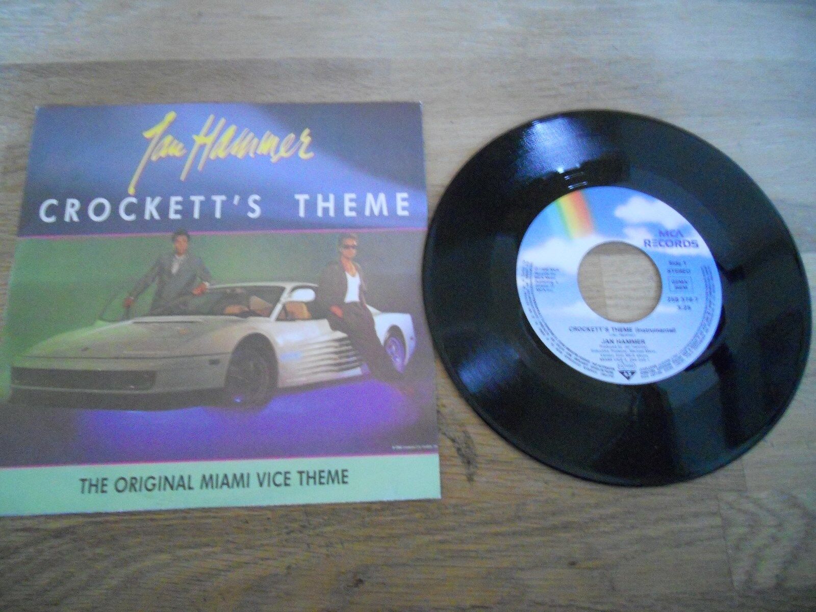 JAN HAMMER CROCKETT´S THEME THE ORIGINAL MIAMI VICE THEME WEST GERMAN 1986 RARE