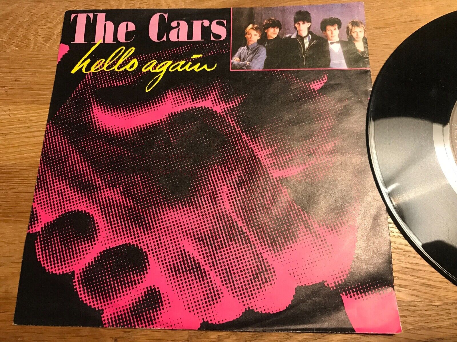 THE CARS "HELLO AGAIN" + DUB VERSION 1984 ELEKTRA RECORDS WEST GERMAN PRESSING**