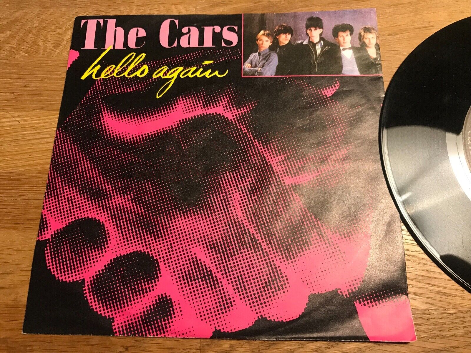 THE CARS "HELLO AGAIN" + DUB VERSION 1984 ELEKTRA RECORDS WEST GERMAN PRESSING**