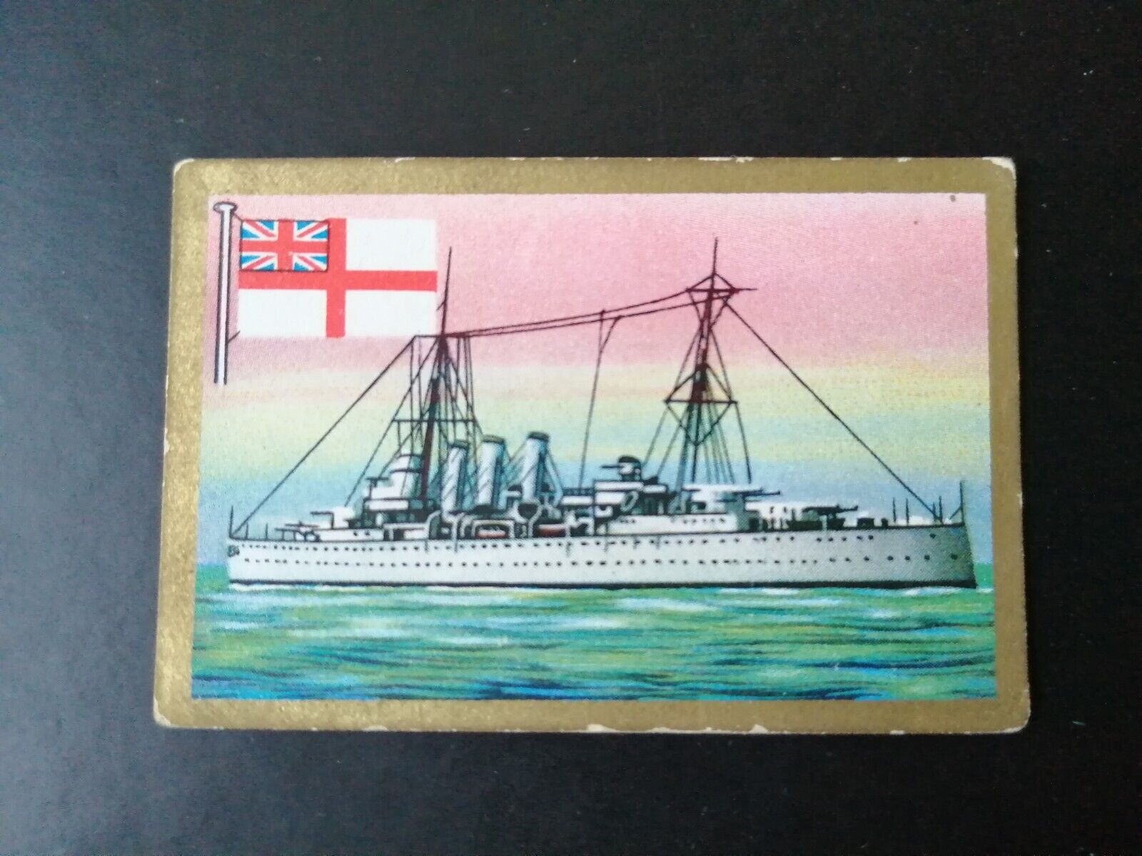 German SABA tobacco ship trading card 1931-33No 180 "Shropshire" England