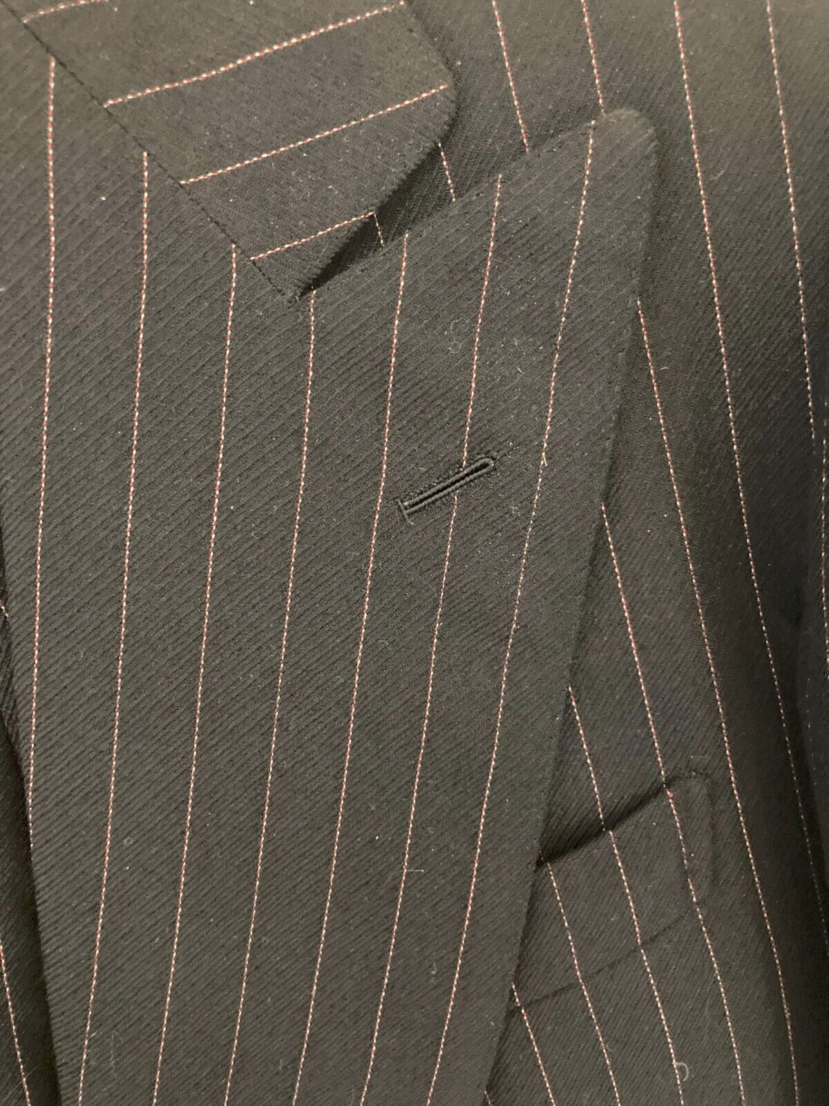 Bespoke Italian pinstripe vintage suit