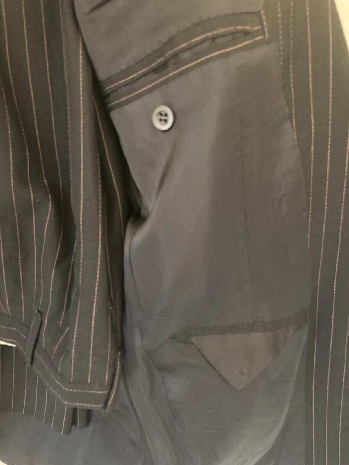 Bespoke Italian pinstripe vintage suit