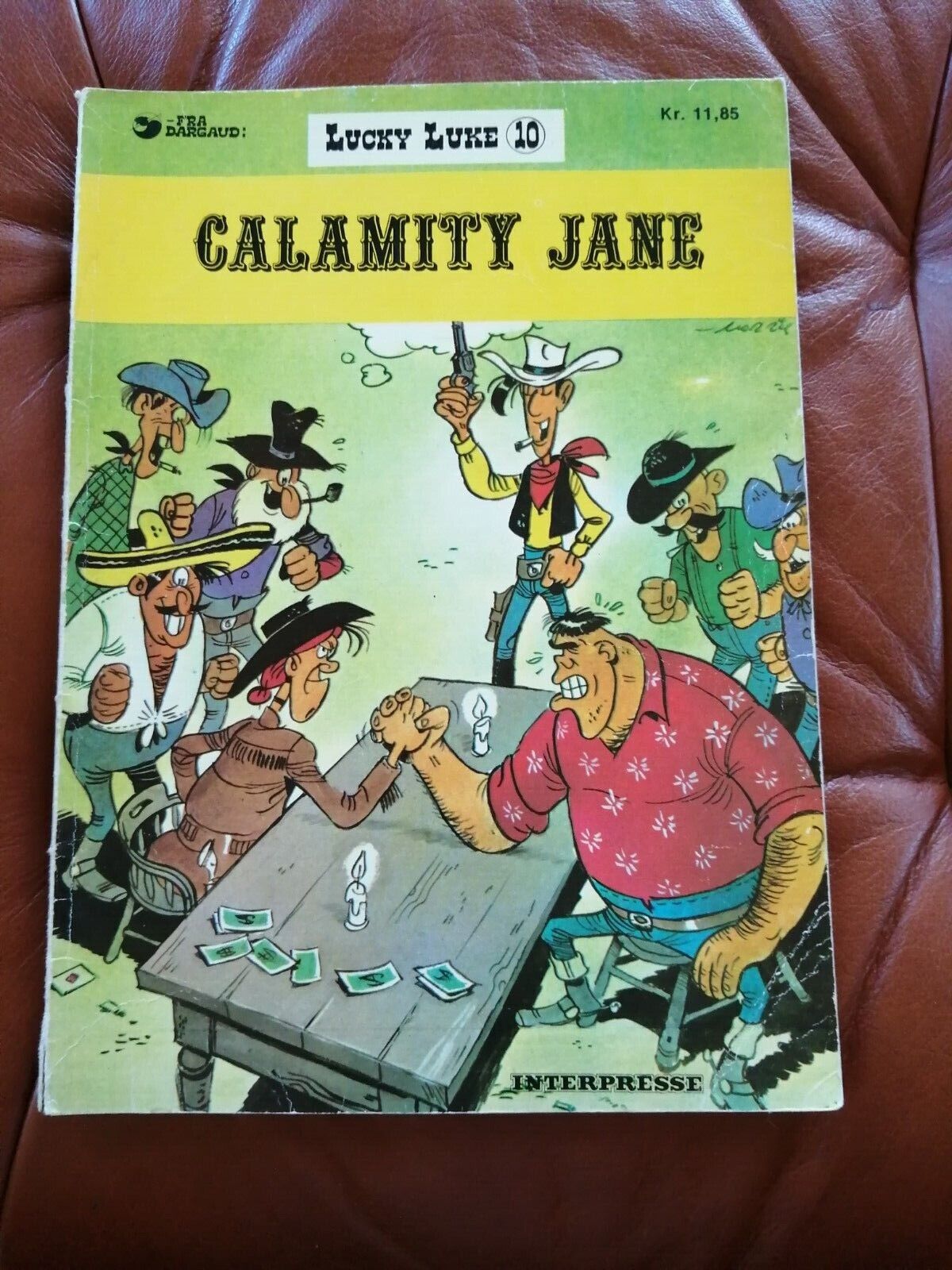 Denmarkcomic book"Lucky Luke" no 10Morris  Goscinny Calamity Jane1974