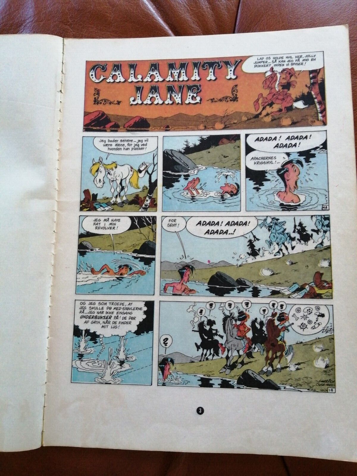 Denmarkcomic book"Lucky Luke" no 10Morris  Goscinny Calamity Jane1974