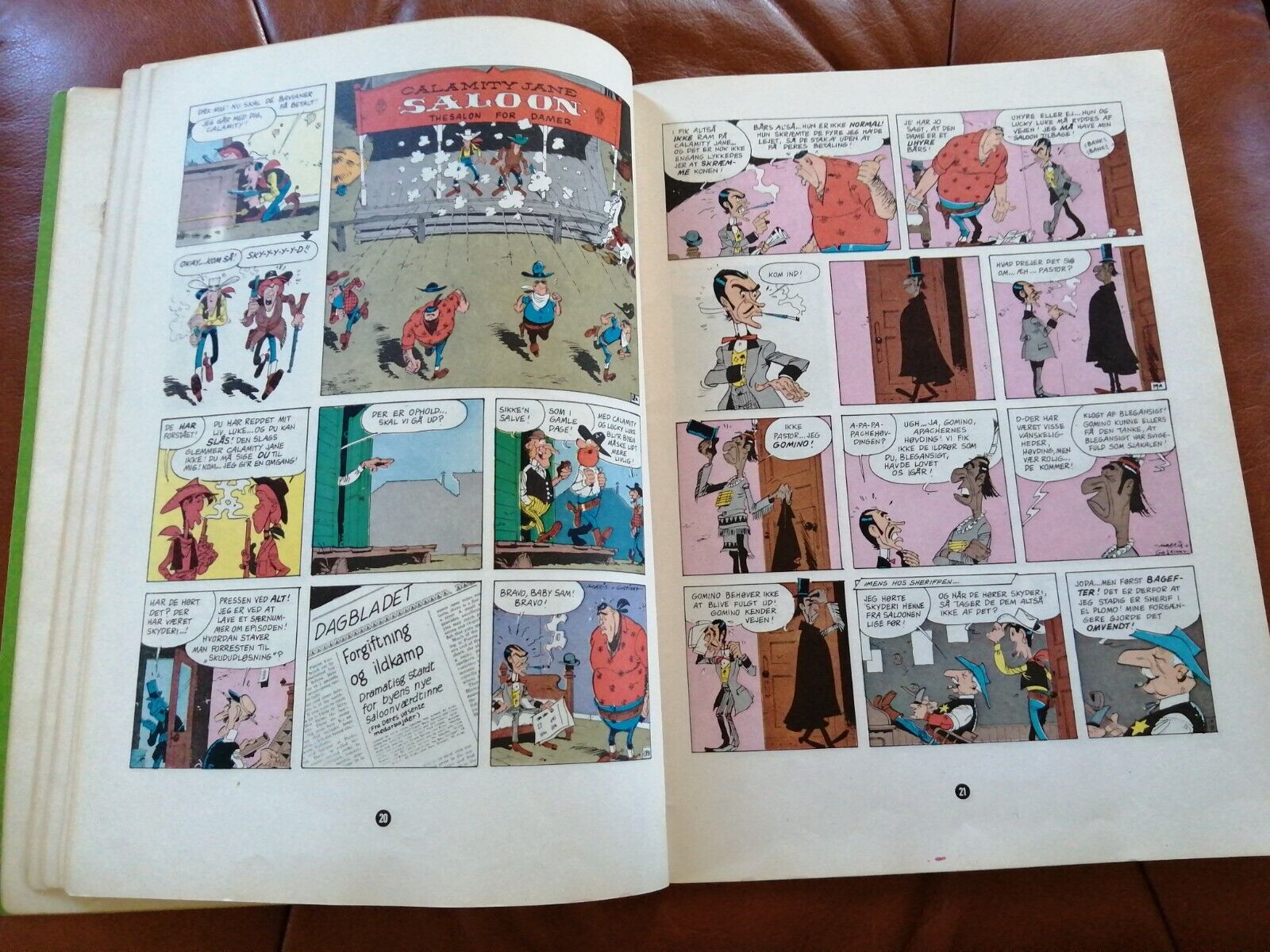 Denmarkcomic book"Lucky Luke" no 10Morris  Goscinny Calamity Jane1974