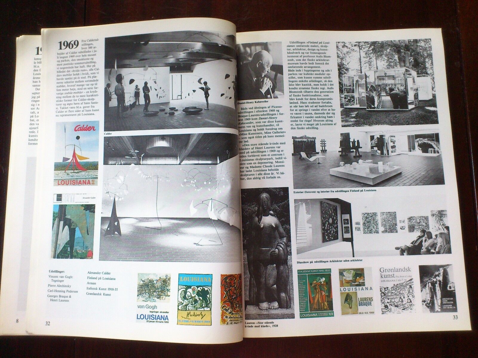 Danish art magazine"Louisiana " 25th Ann 1983 123 pages wexhibitions and art