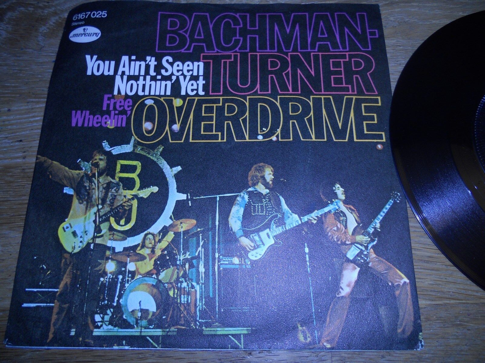 BACHMANN-TURNER OVERDRIVE "YOU AIN´T SEEN NOTHIN´ YET" 1974 VINYL SINGLE GERMANY