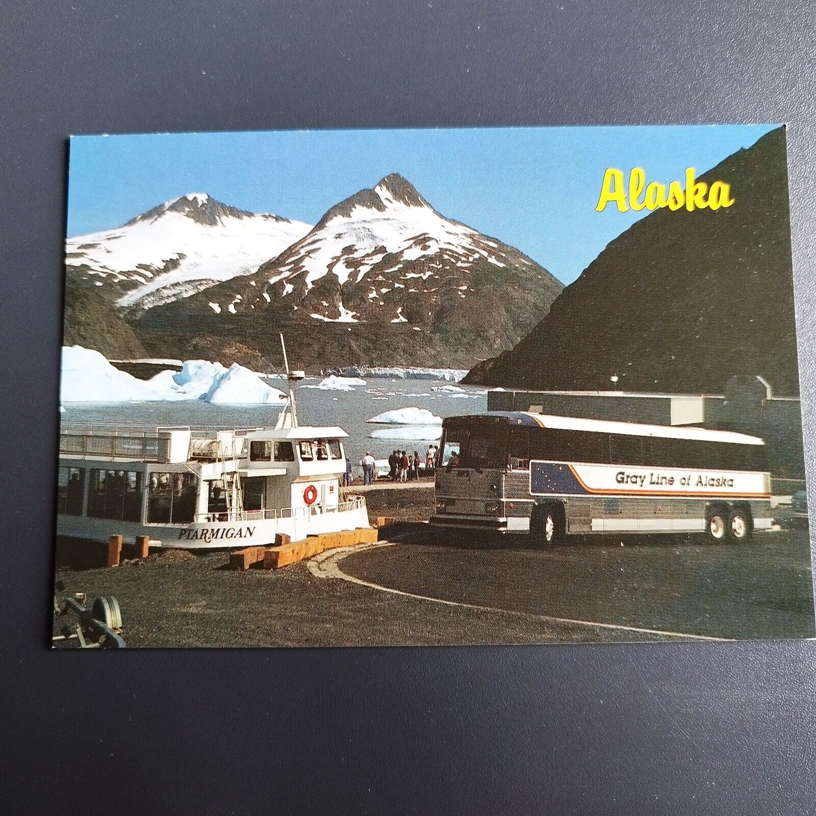 Postcard Alaska Portage Glacier Cruises on the Ptarmigan