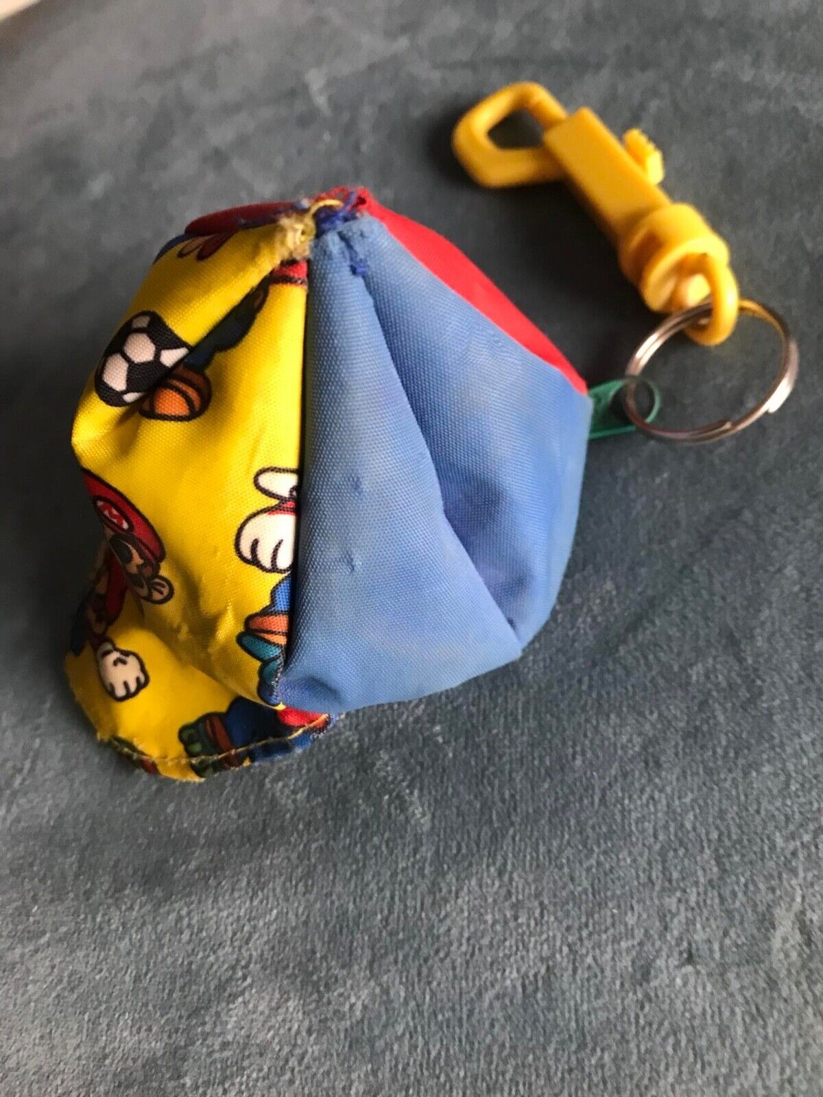 Vintage Mario Bros keychain purse