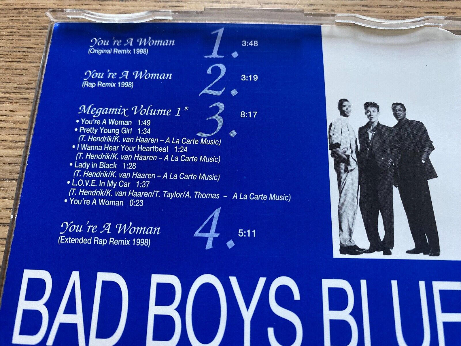 BAD BOYS BLUE "YOU´RE A WOMAN ´98 / MEGAMIX VOLUME 1"  1998 4 TRACK COCONUT RARE