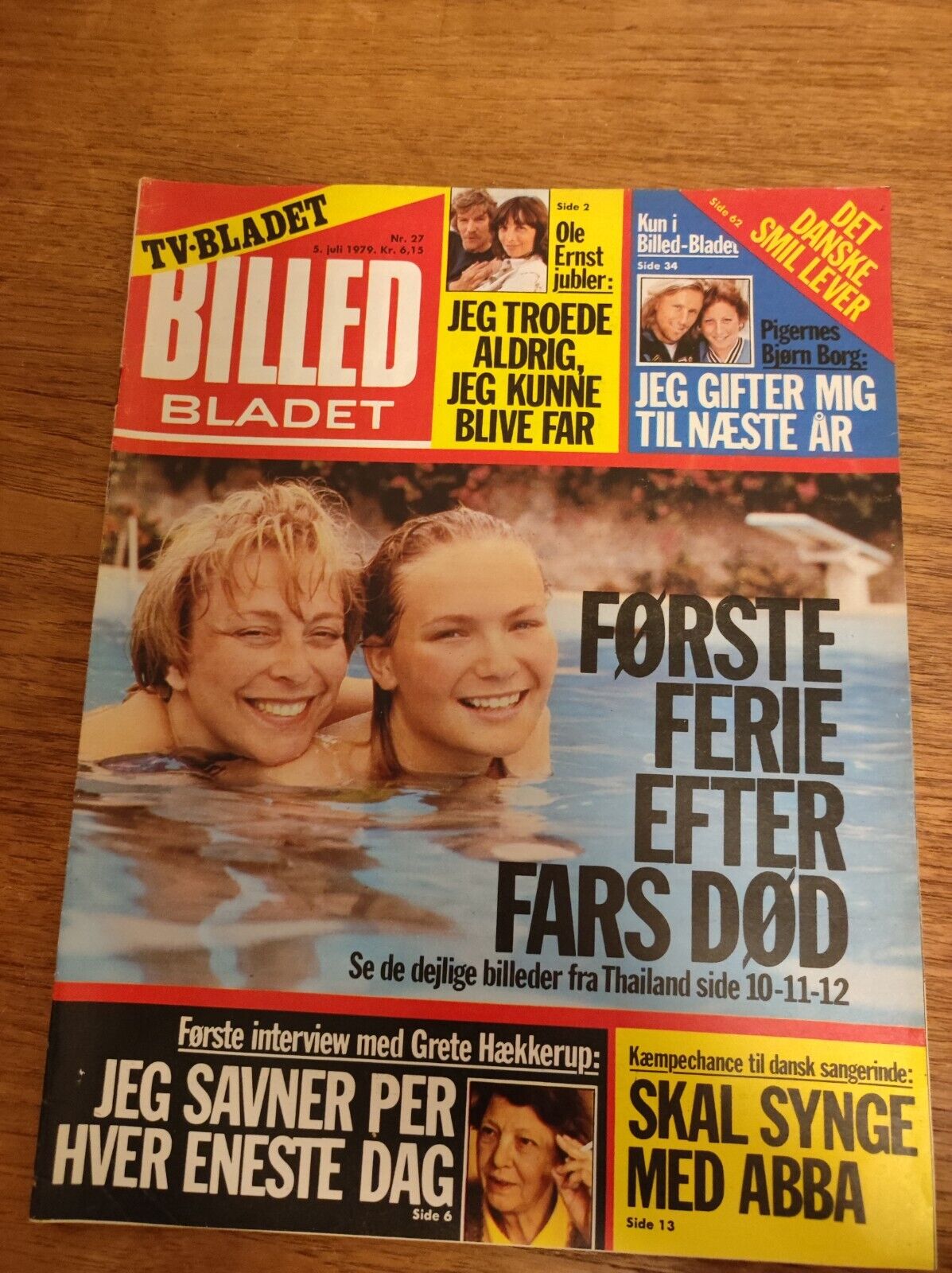 BJORN BORG Gemma Jones ABBA Sanne Salomonsen GRETA GARBO 79 Danish Magazine BB50