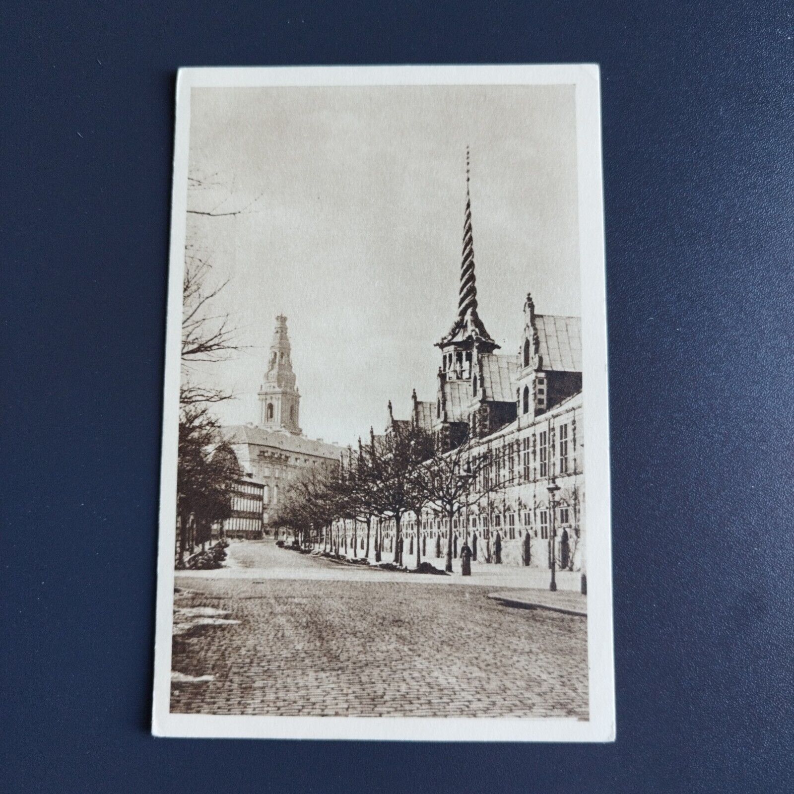 Denmark Copenhagen  The Stock  Exchange seen from Slotsholmsgade   App 1920