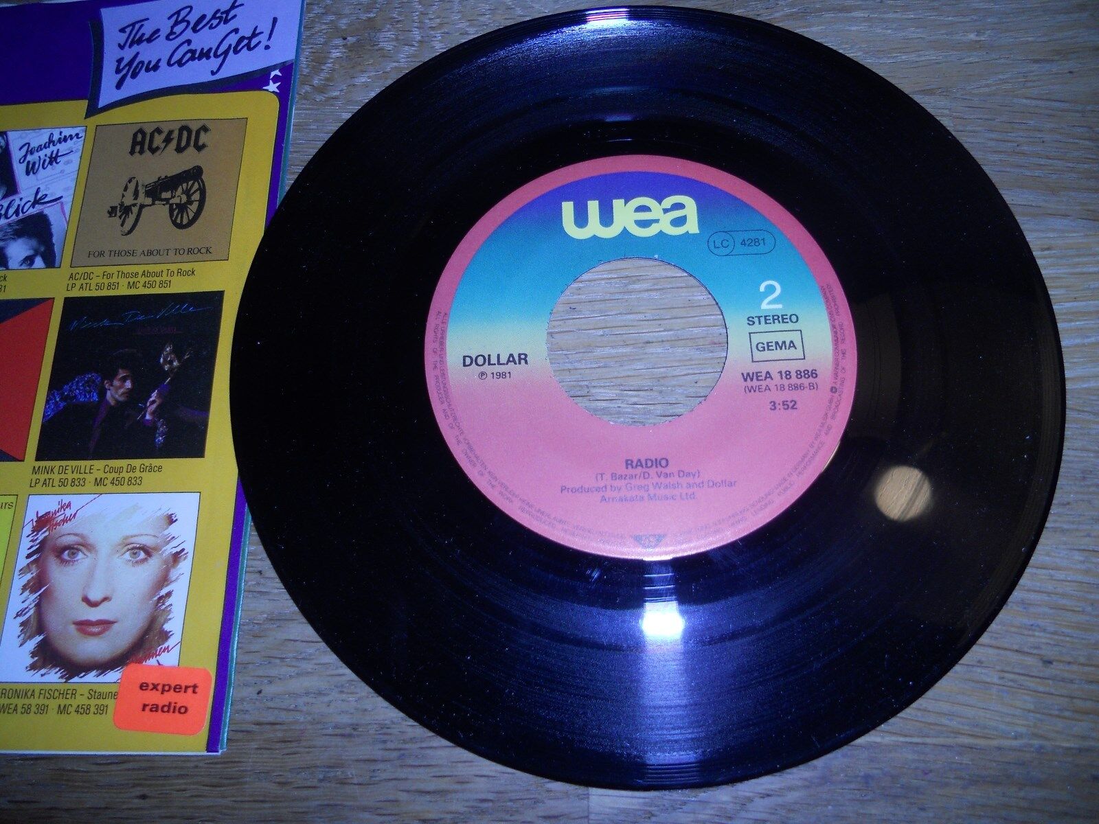 DOLLAR "MIRROR MIRROR / RADIO" 1981 WEA RECORDS GEMA GERMAN VINYL SINGLE RARE***