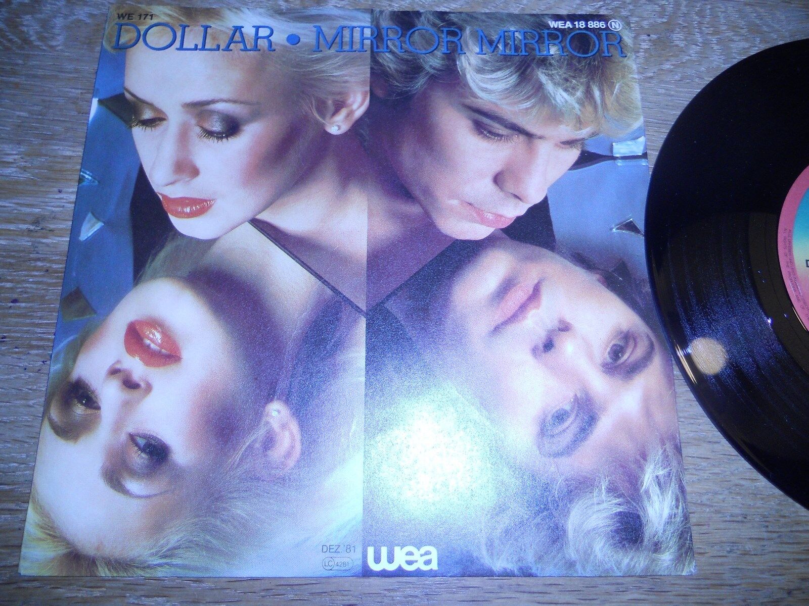 DOLLAR "MIRROR MIRROR / RADIO" 1981 WEA RECORDS GEMA GERMAN VINYL SINGLE RARE***