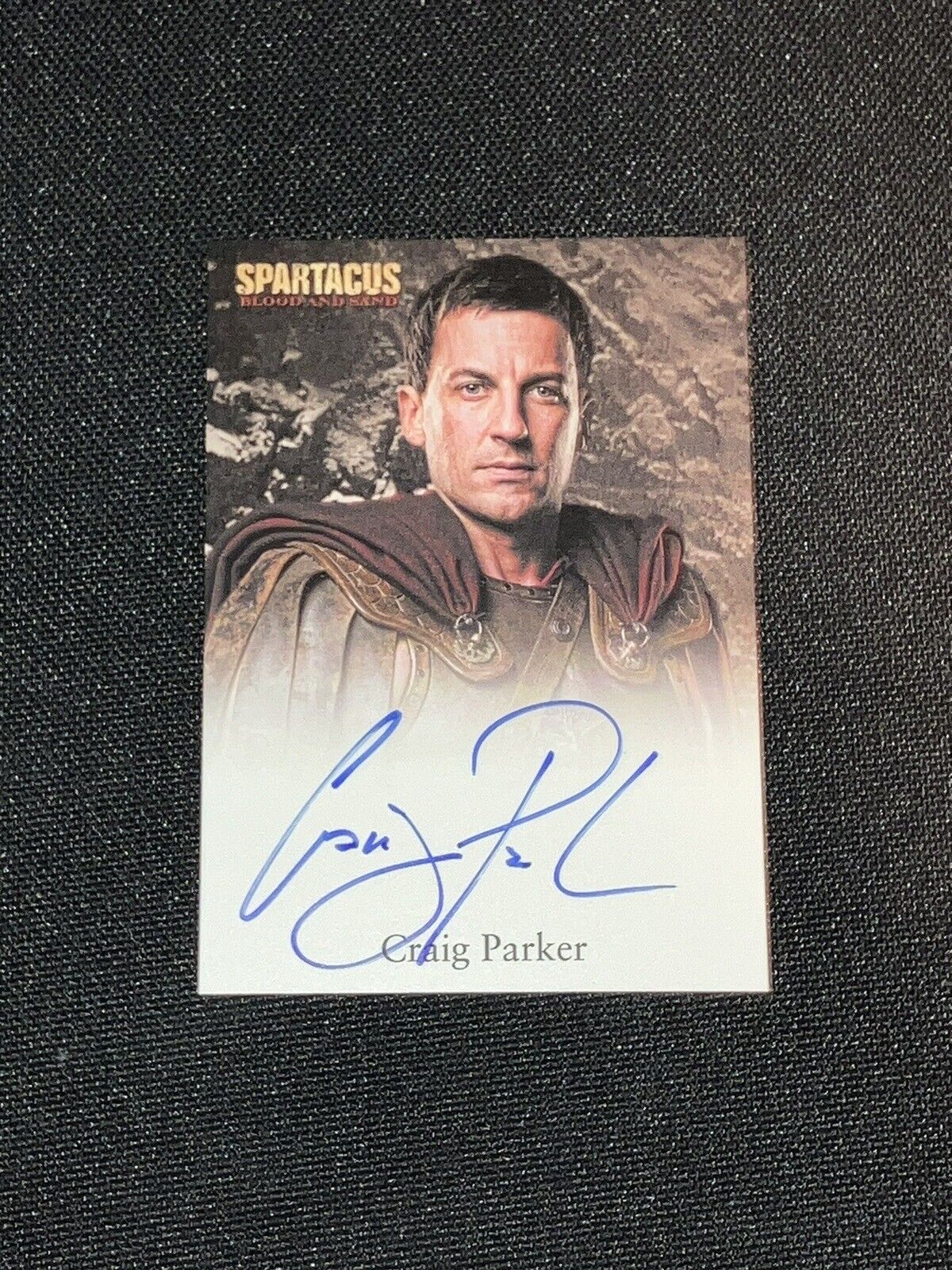 2009 SPARTACUS: BLOOD AND SAND AUTOGRAPH TRADING CARD SIGNED BY CRAIG PARKER