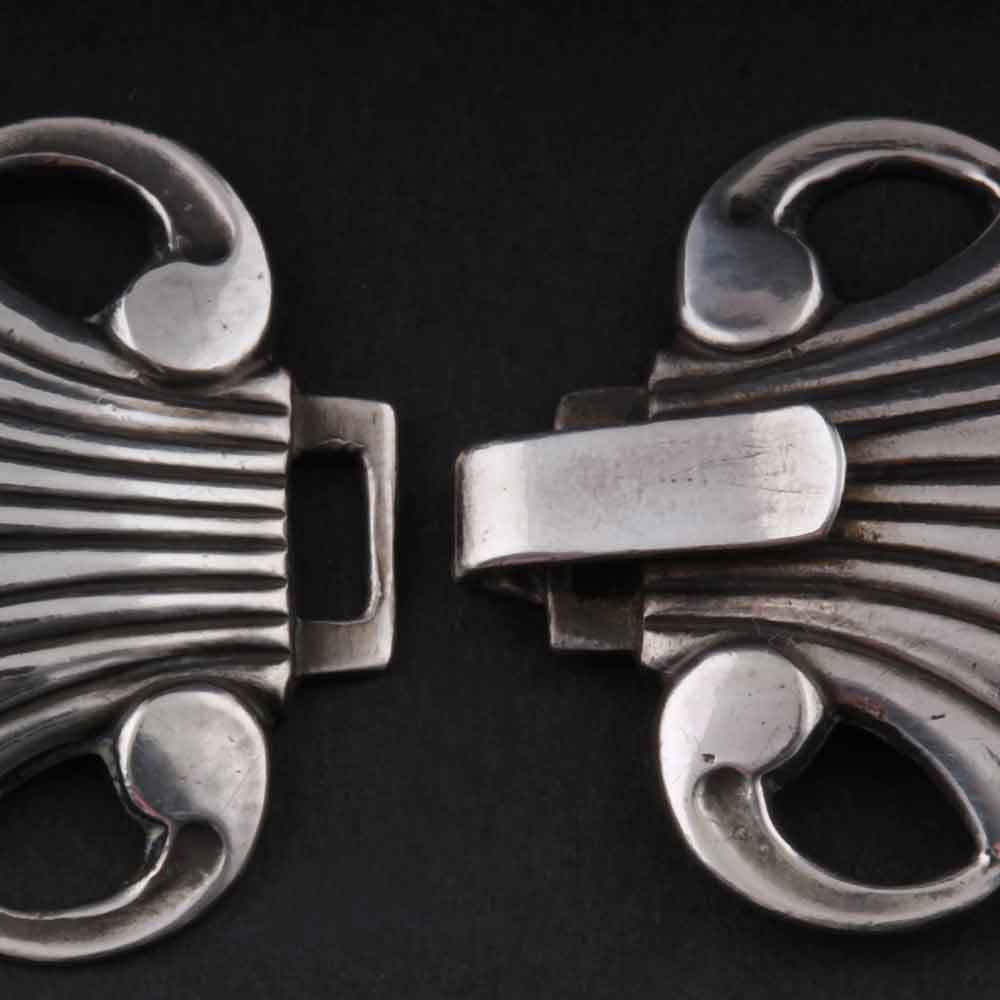 GEORG JENSEN Silver Belt Buckle # 44 Solid Vintage Design: Harald Nielsen