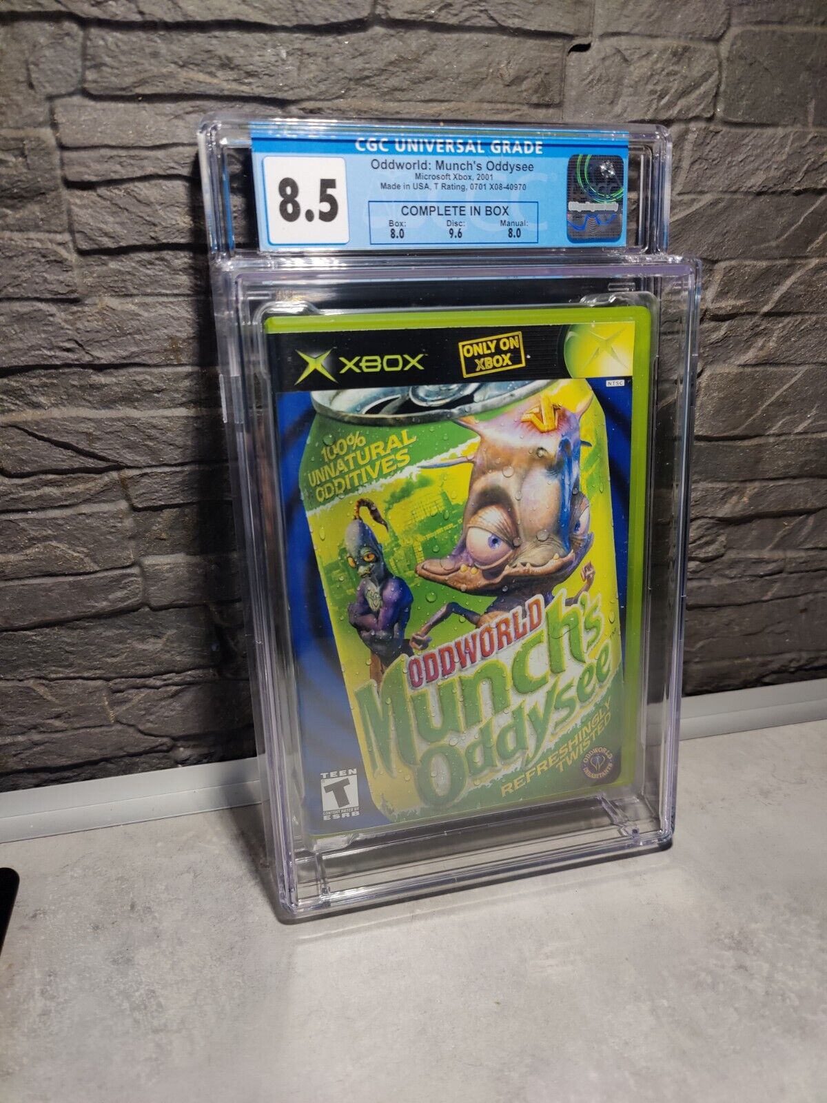 Oddworld: Munch's Oddysee (Microsoft Xbox 2001) Brand New  Sealed CGC 85 wata