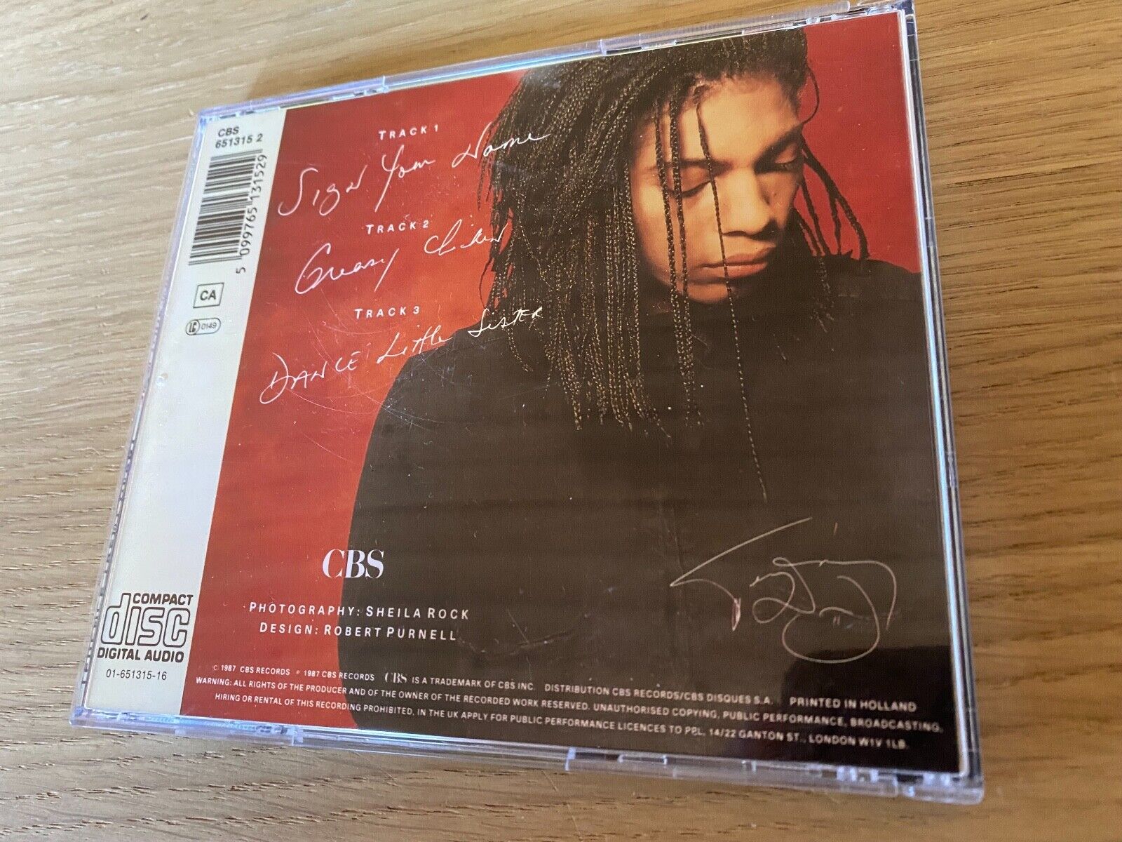 TERENCE TRENT D´ARBY "SIGN YOUR NAME" 3 TRACK CD SINGLE PICTURE DISC 1 PRESSING