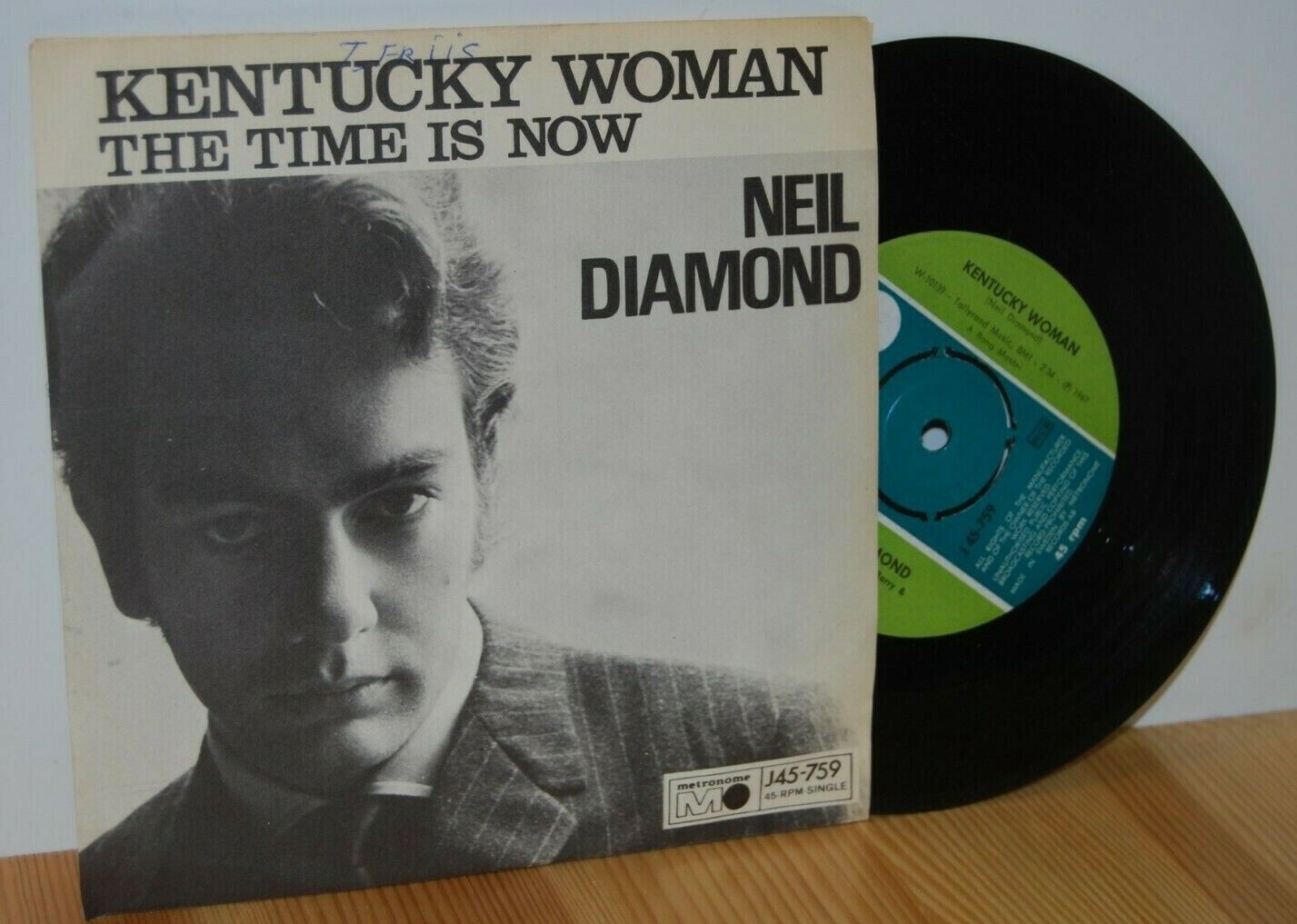 NEIL DIAMOND Kentucky Woman Swedish PS picture sleeve 45 vinyl 7''