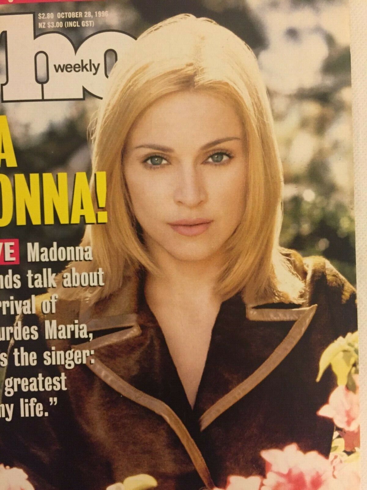 Madonna Vintage Who Weekly Magazine October 1996 Original Good Condition