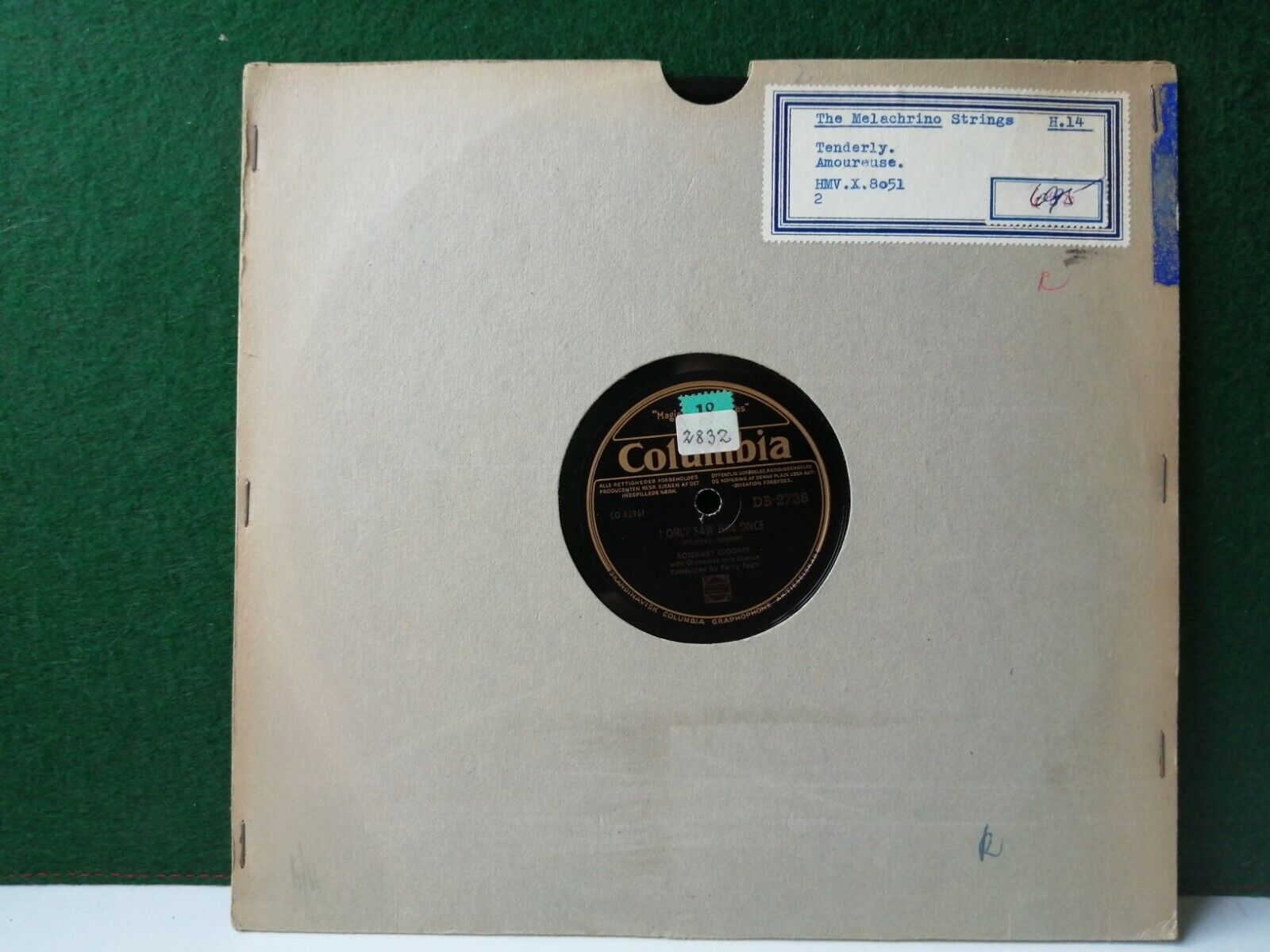 78 RPM: ROSEMARY CLOONEYI Only Saw Him Once/TONI HARPERSam's Song