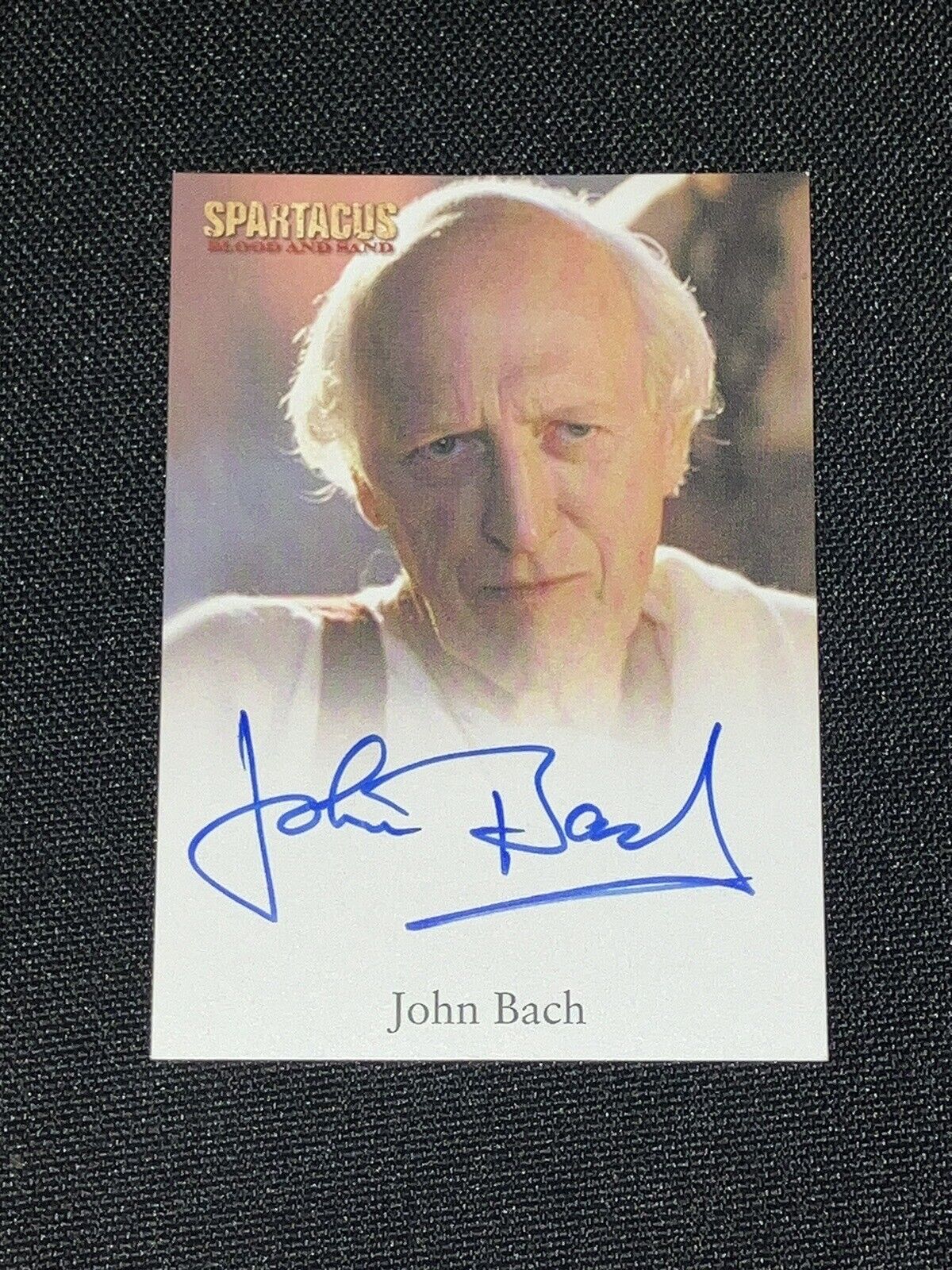 Spartacus Blood and Sand Autograph Card Signed by John Bach as Mag Calavius