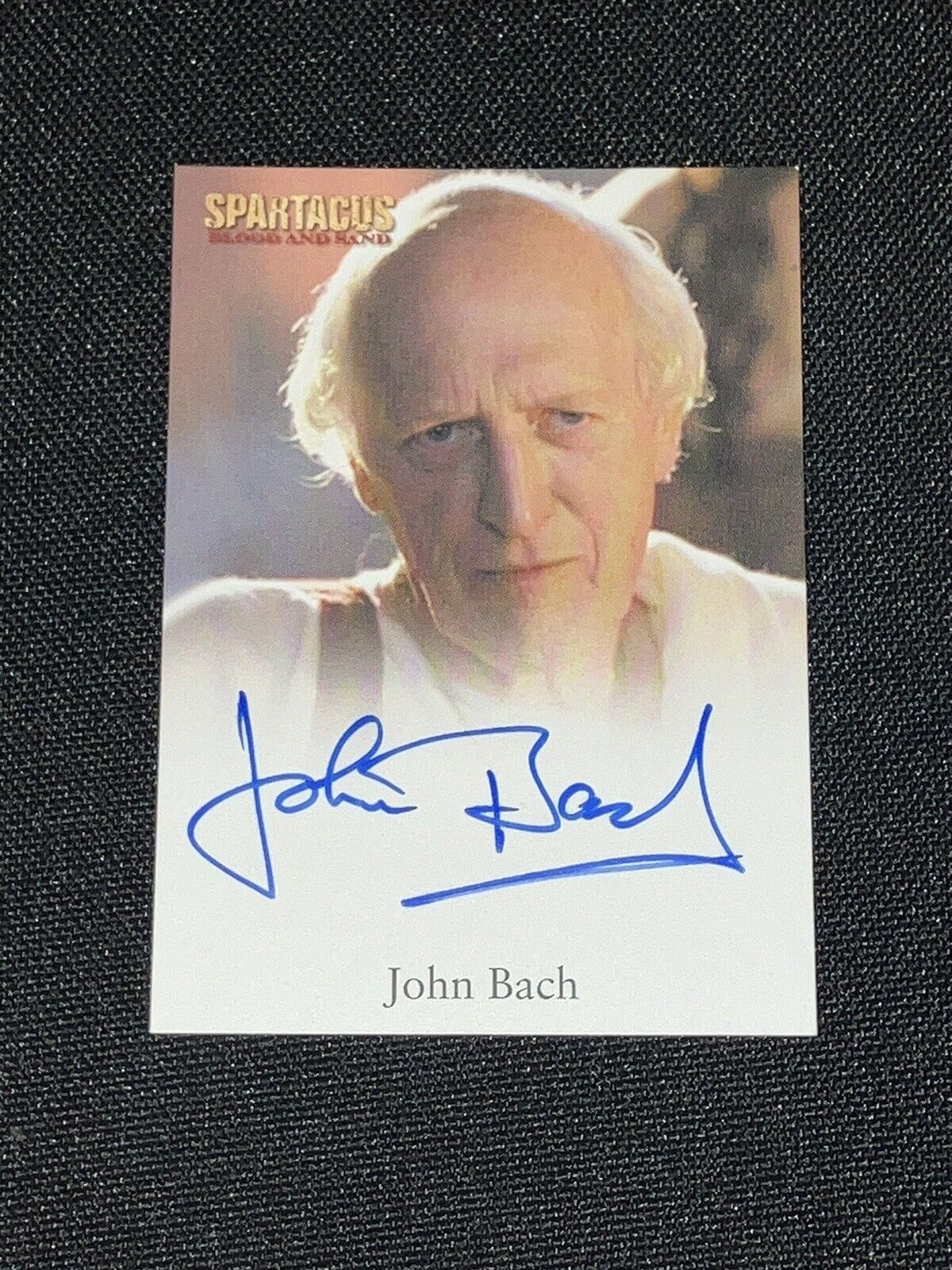 Spartacus Blood and Sand Autograph Card Signed by John Bach as Mag Calavius